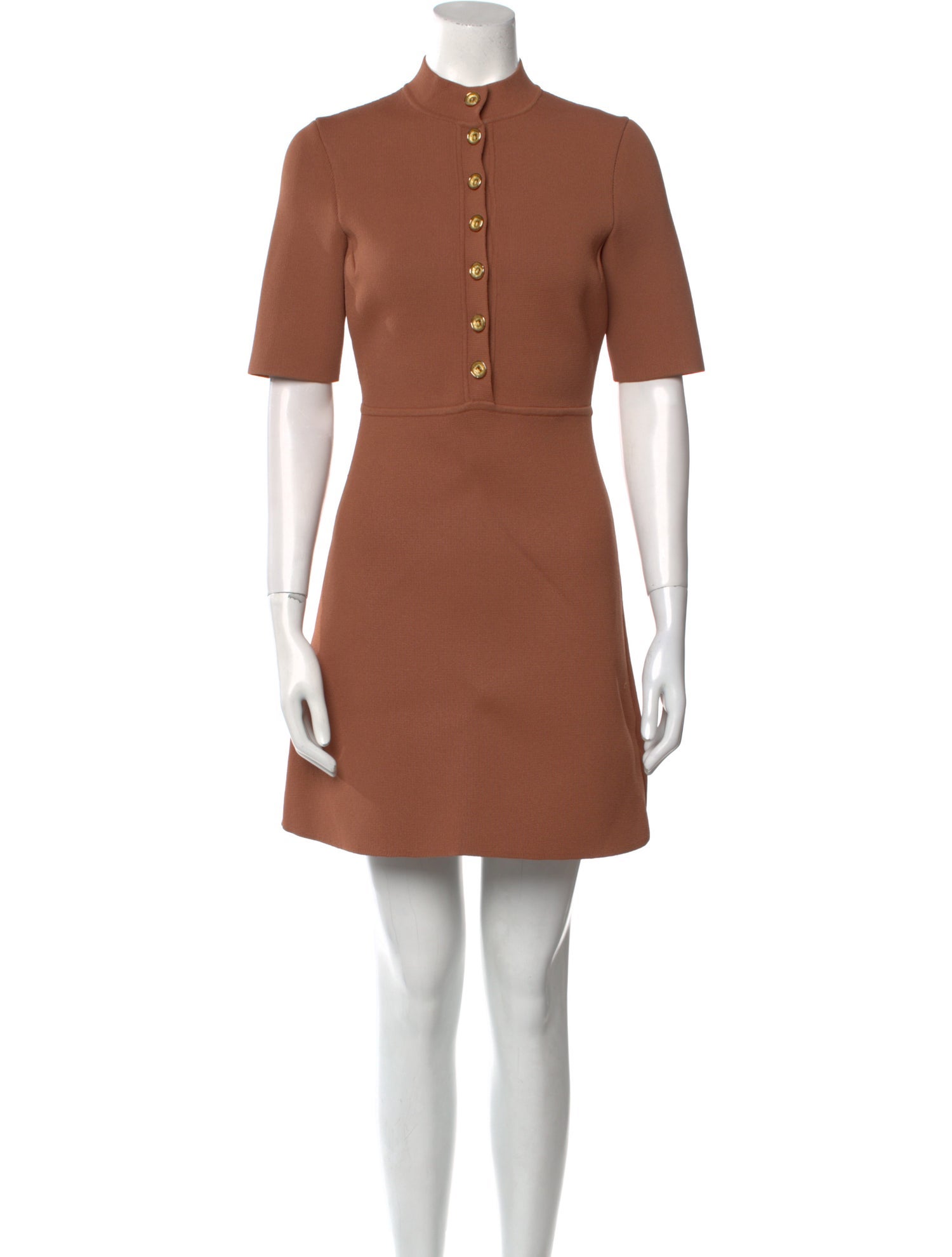 Scanlan Theodore Mock Neck Mini Dress