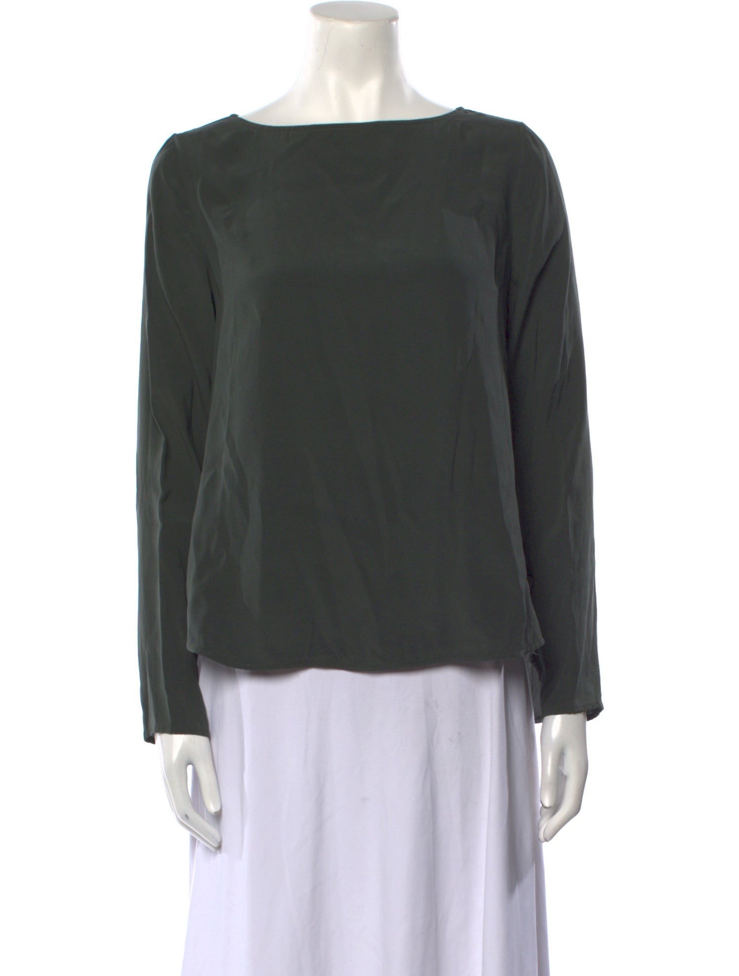 Scanlan Theodore Silk Bateau Neckline Blouse