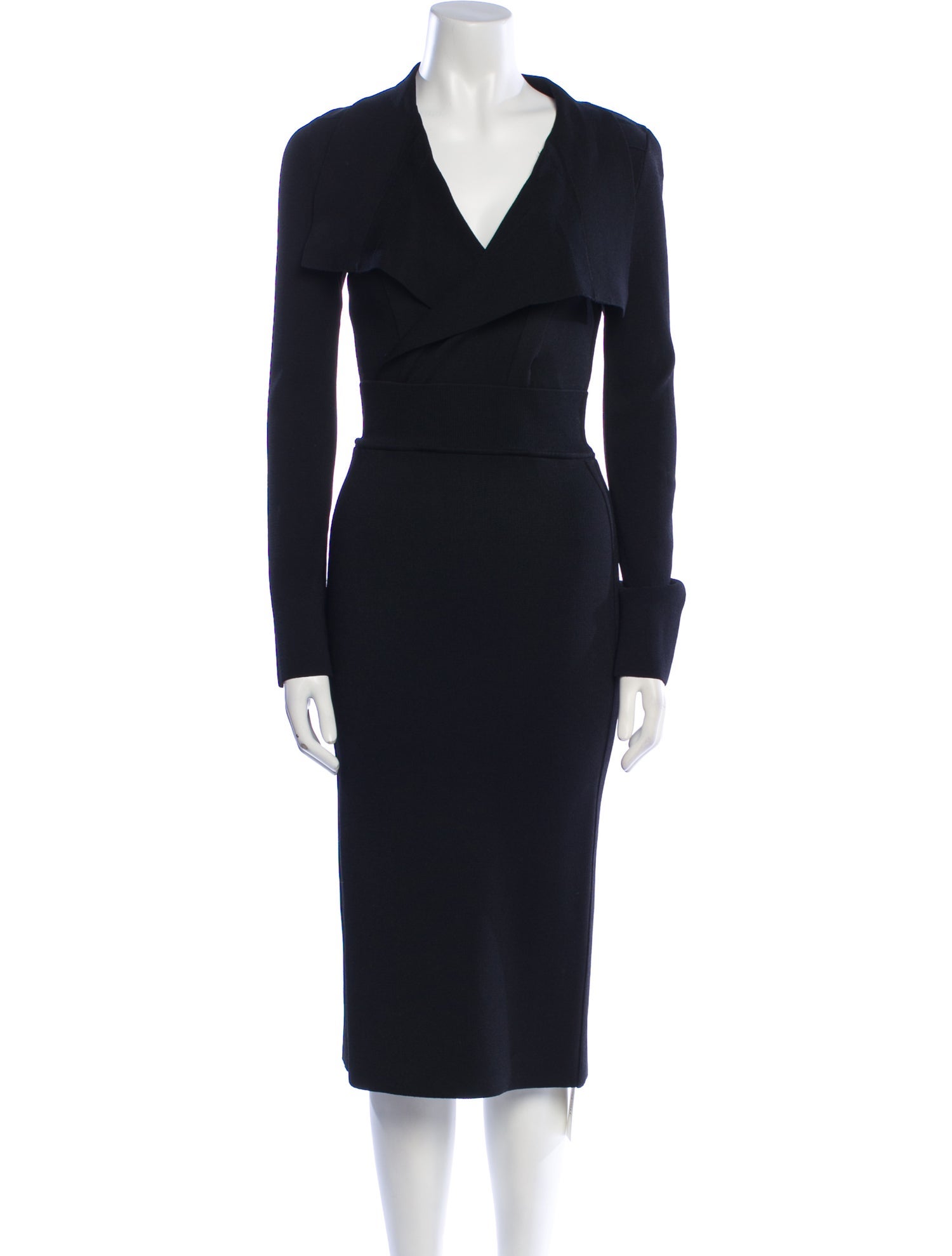 Scanlan Theodore V-Neck Midi Length Dress