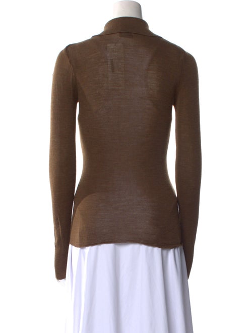 Scanlan Theodore Merino Wool Long Sleeve Button-Up Top