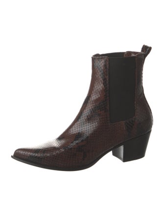 Scanlan Theodore Snakeskin Chelsea Boots