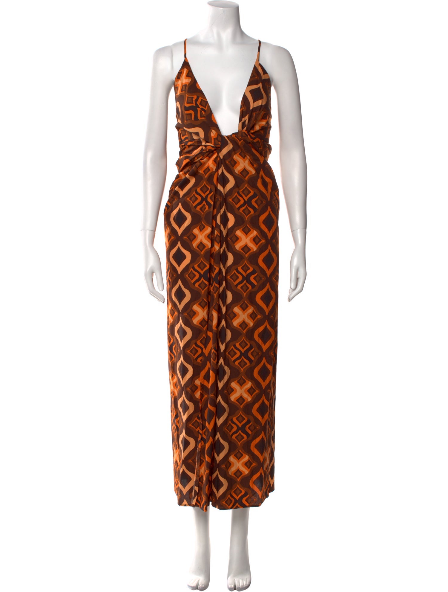 Scanlan Theodore Printed Long Dress w/ Tags