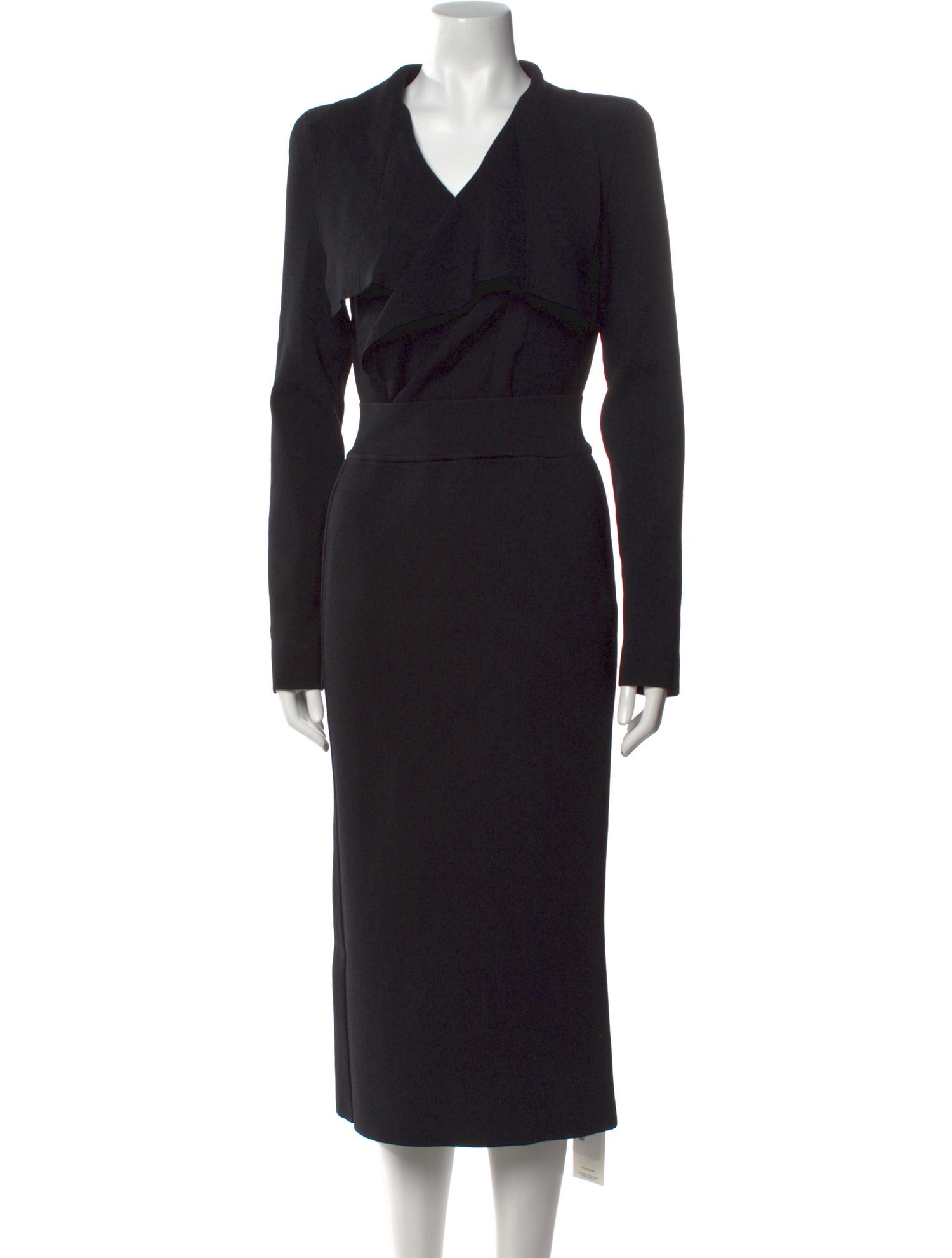 Scanlan Theodore V-Neck Midi Length Dress