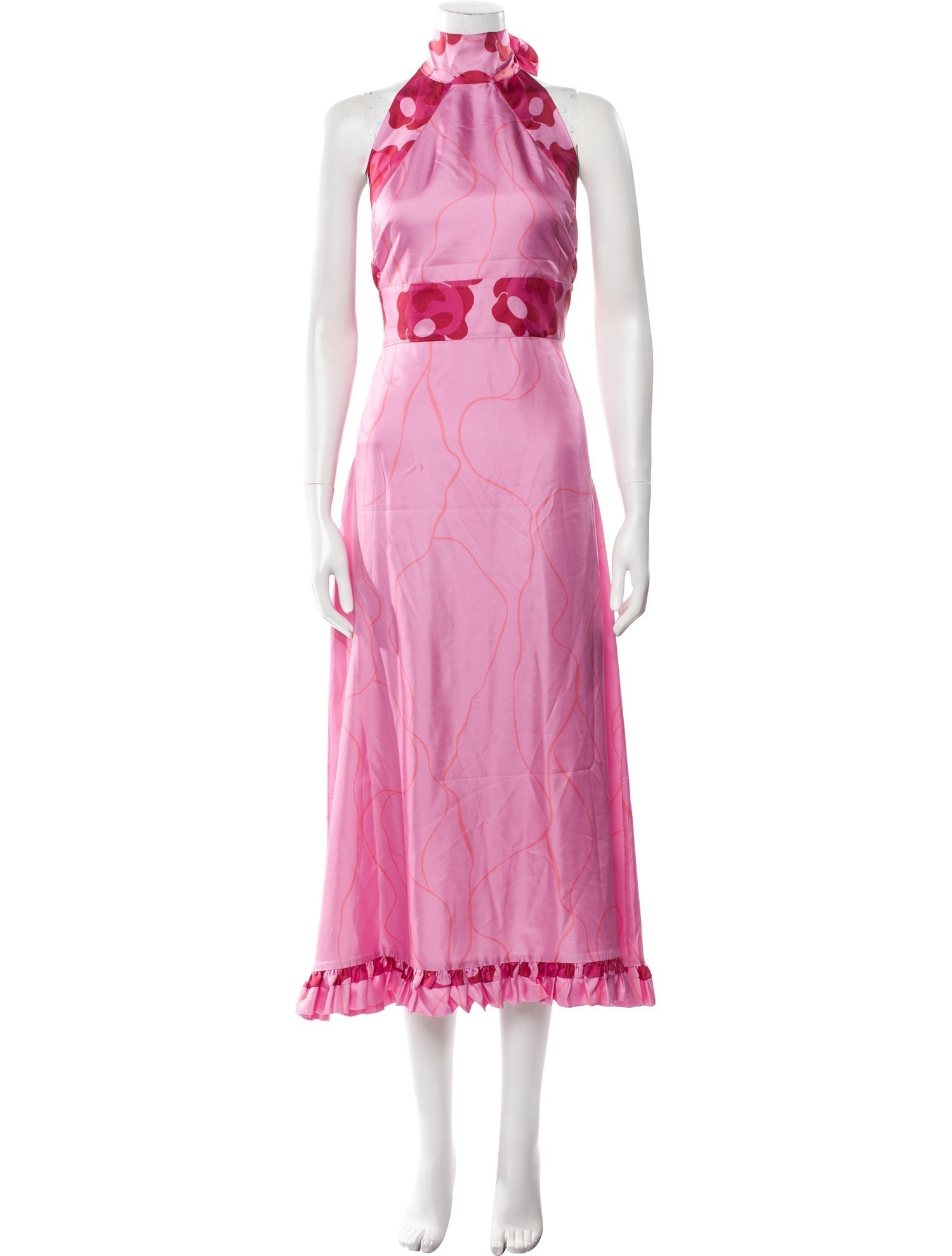 Scanlan Theodore Halterneck Midi Length Dress w/ Tags