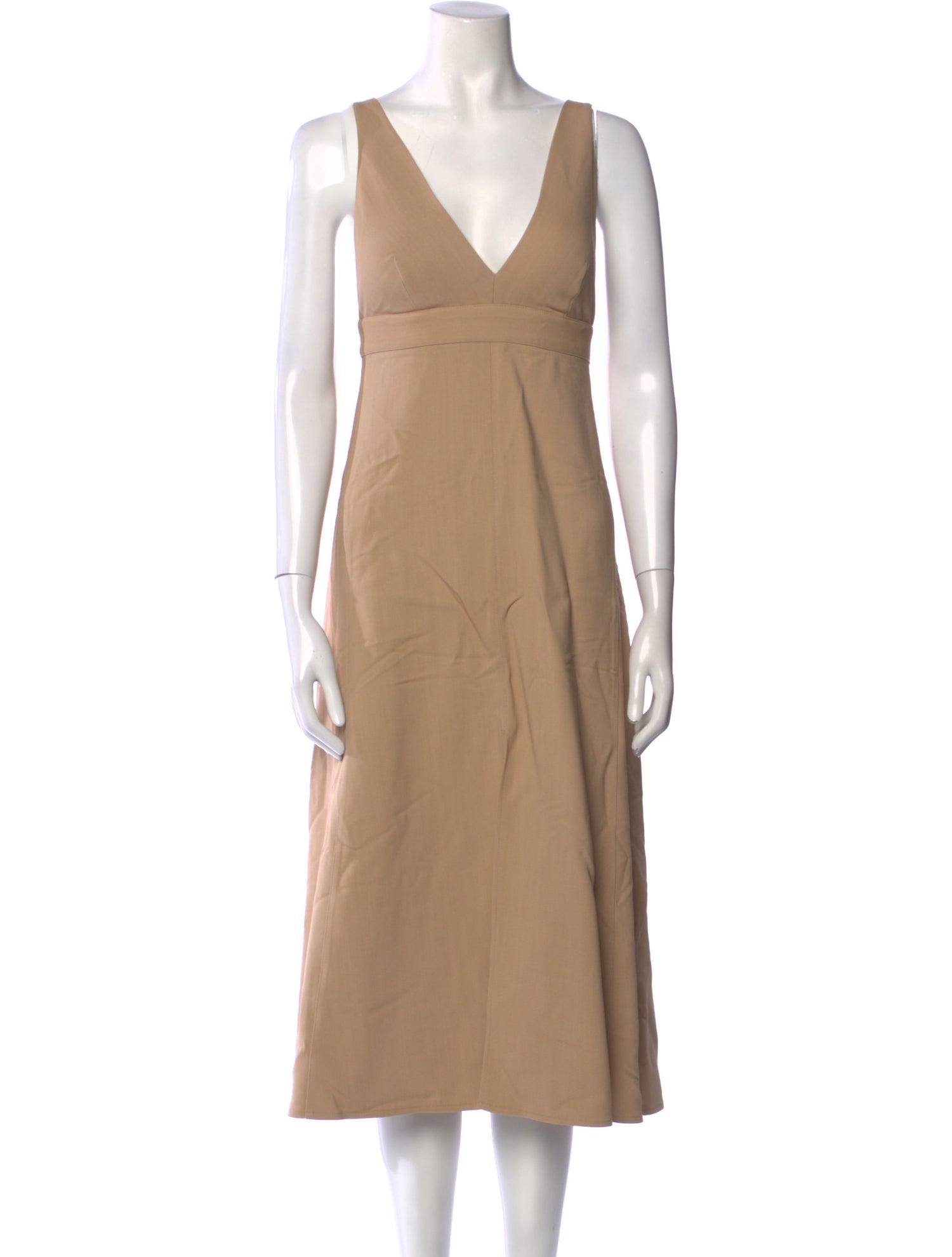 Scanlan Theodore V-Neck Midi Length Dress