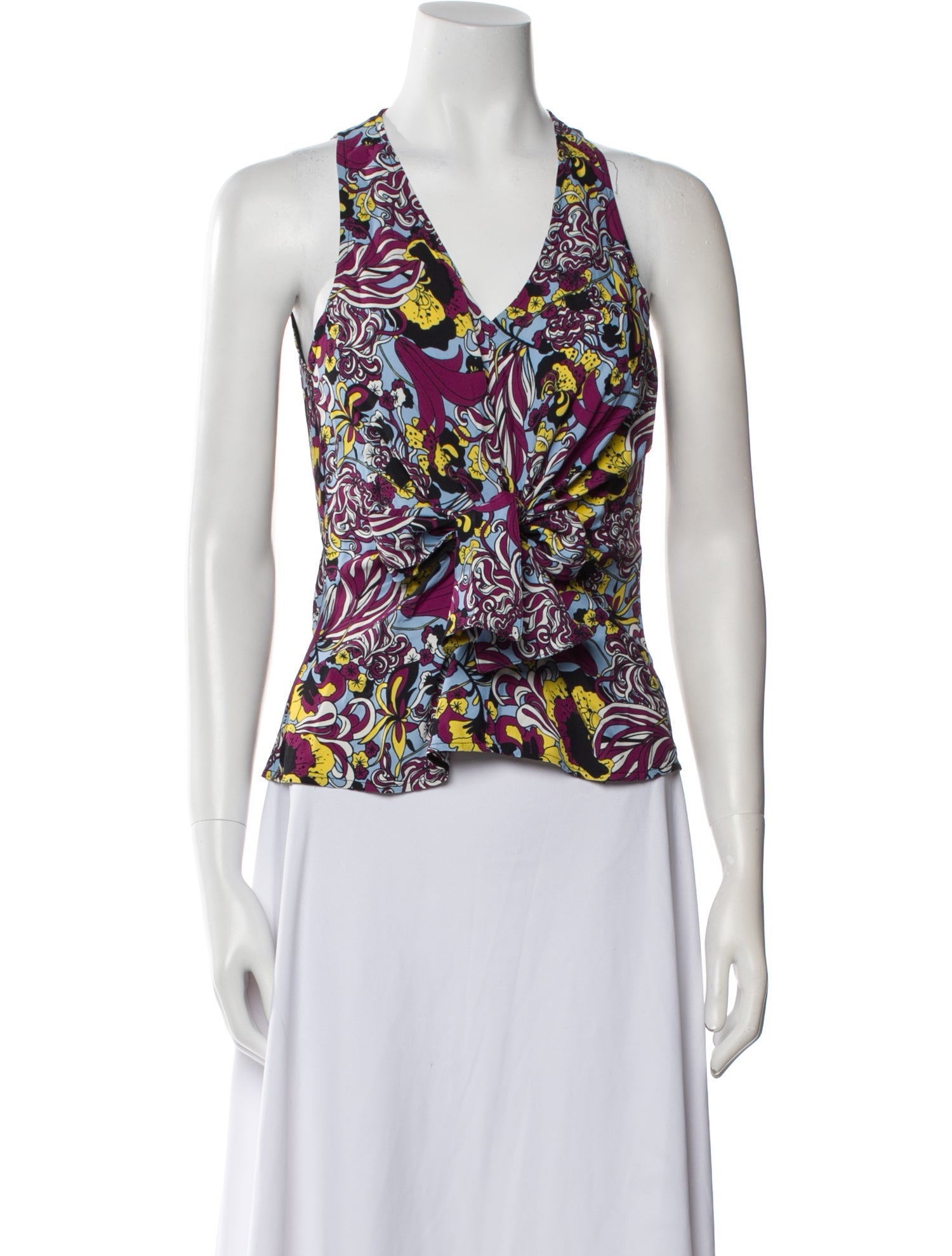 Scanlan Theodore Floral Print V-Neck Top