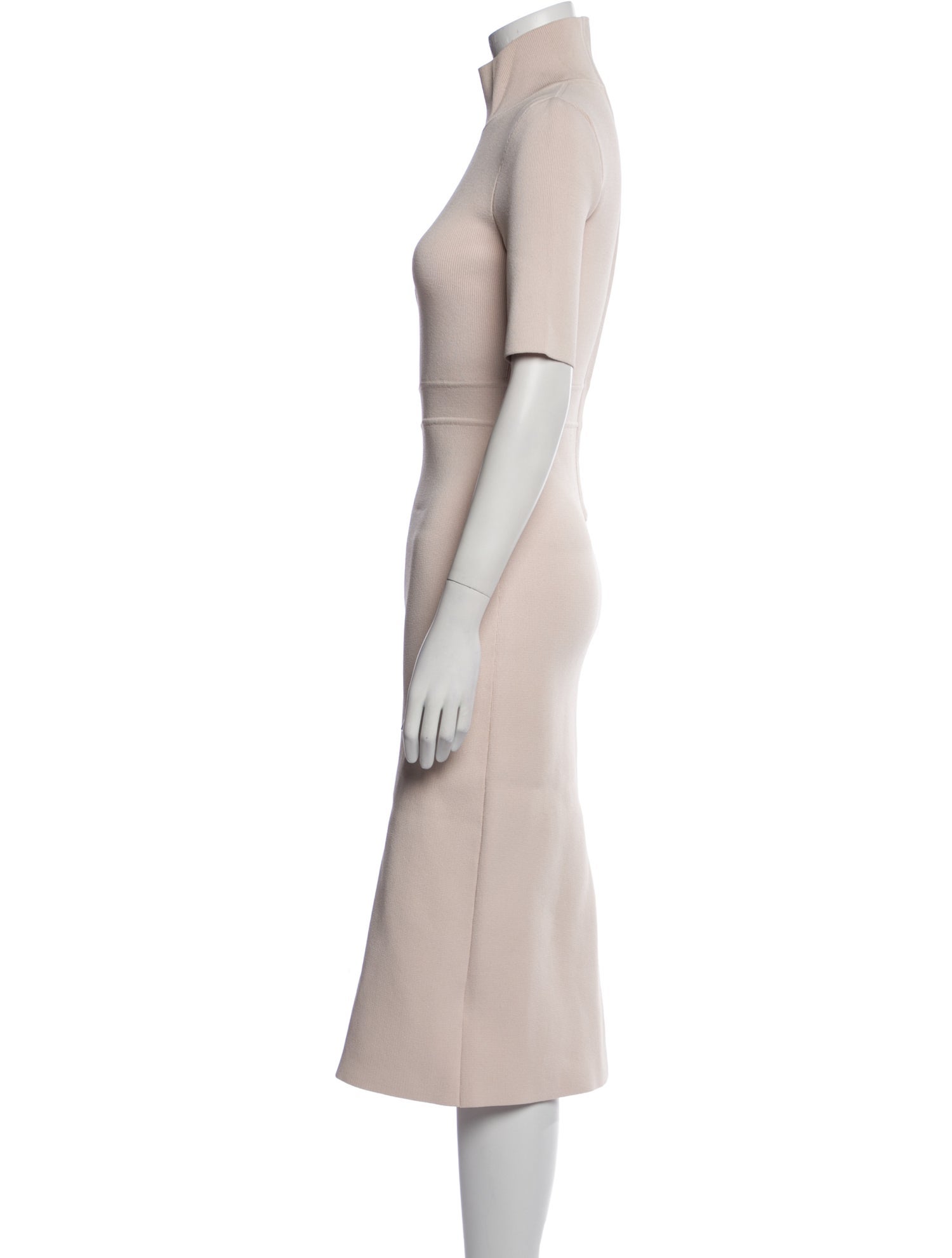 Scanlan Theodore Turtleneck Midi Length Dress