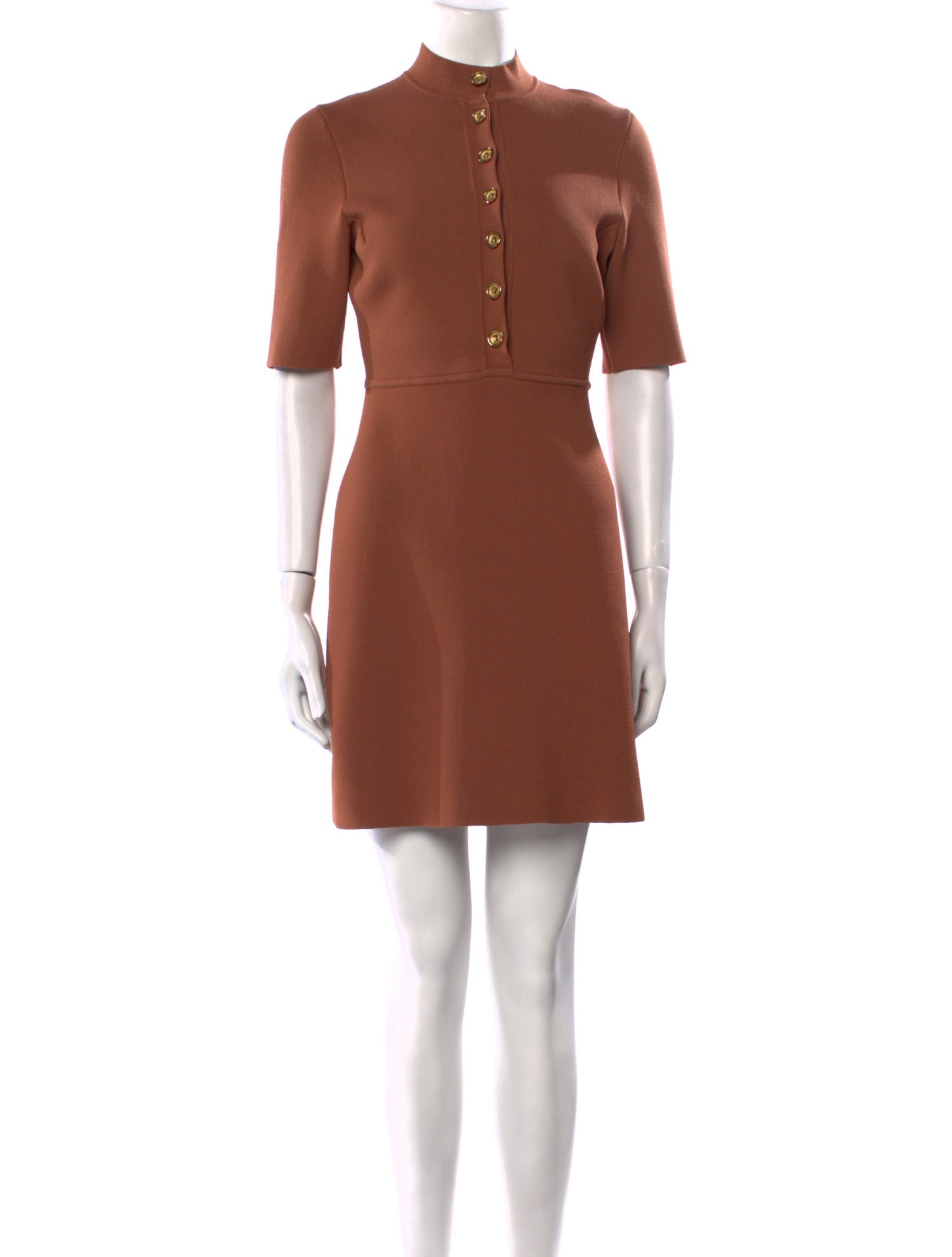 Scanlan Theodore Mock Neck Mini Dress