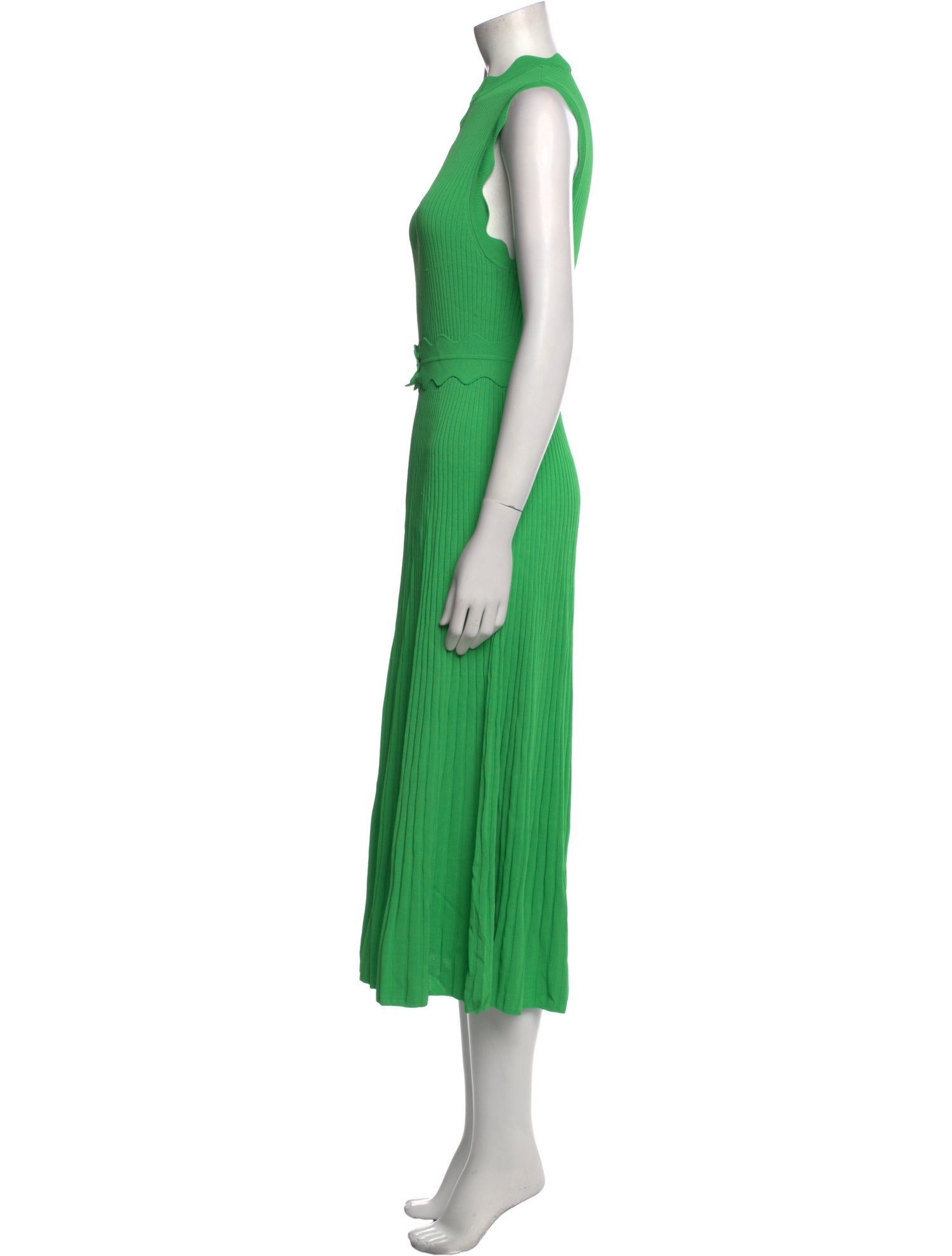 Scanlan Theodore Crew Neck Midi Length Dress