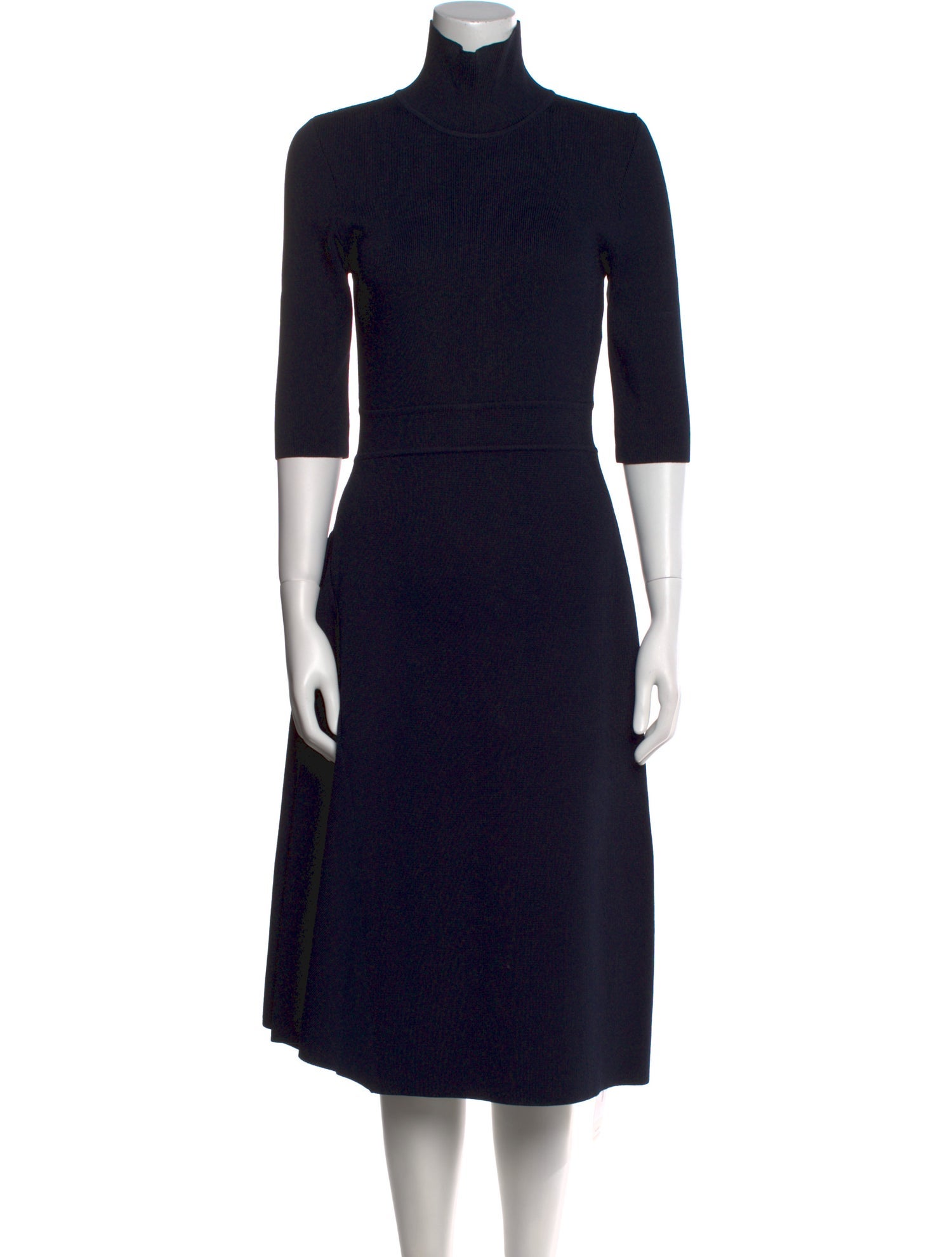 Scanlan Theodore Turtleneck Midi Length Dress