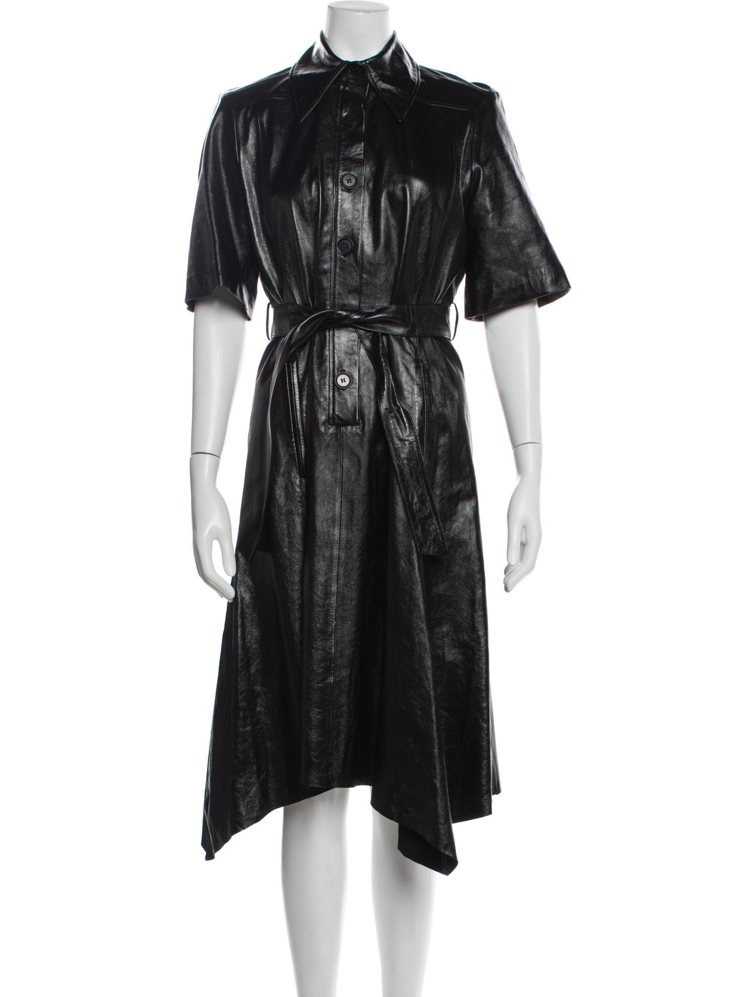 Scanlan Theodore Leather Midi Length Dress