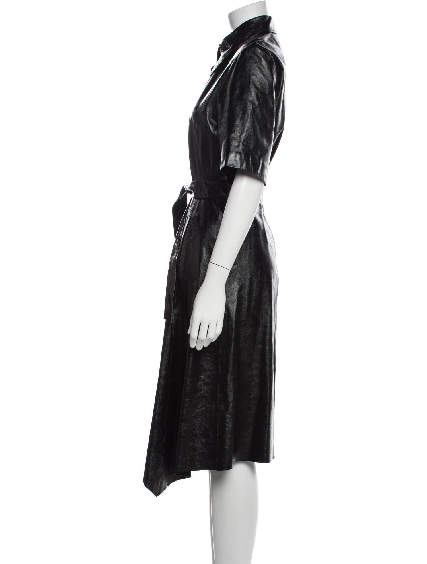 Scanlan Theodore Leather Midi Length Dress