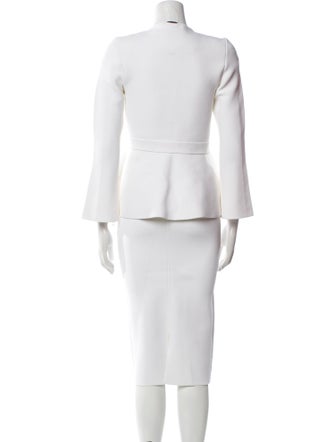 Scanlan Theodore Embroidered Accent Skirt Suit