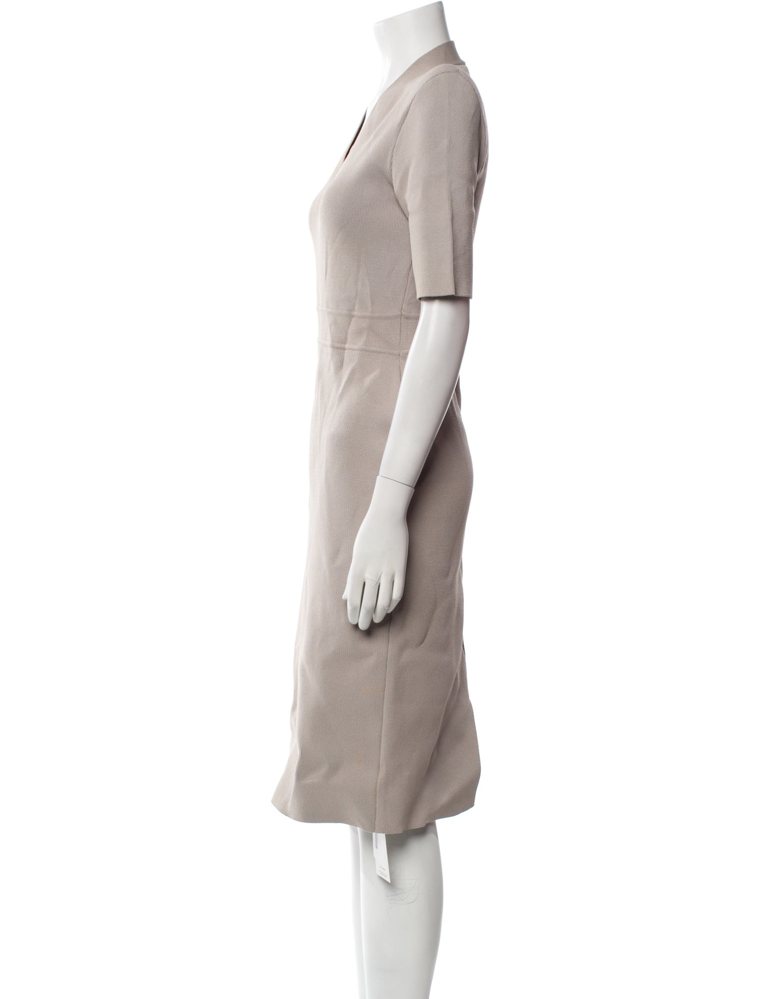 Scanlan Theodore V-Neck Midi Length Dress