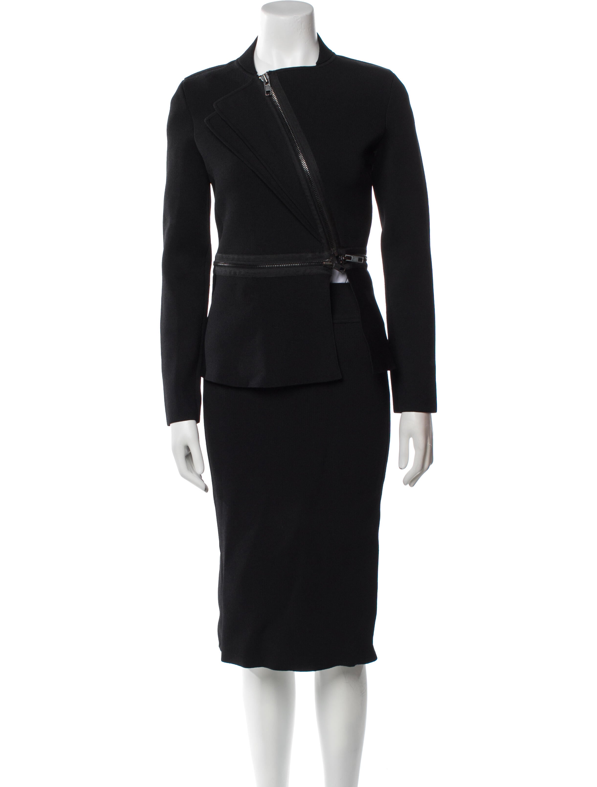 Scanlan Theodore Embroidered Accent Skirt Suit
