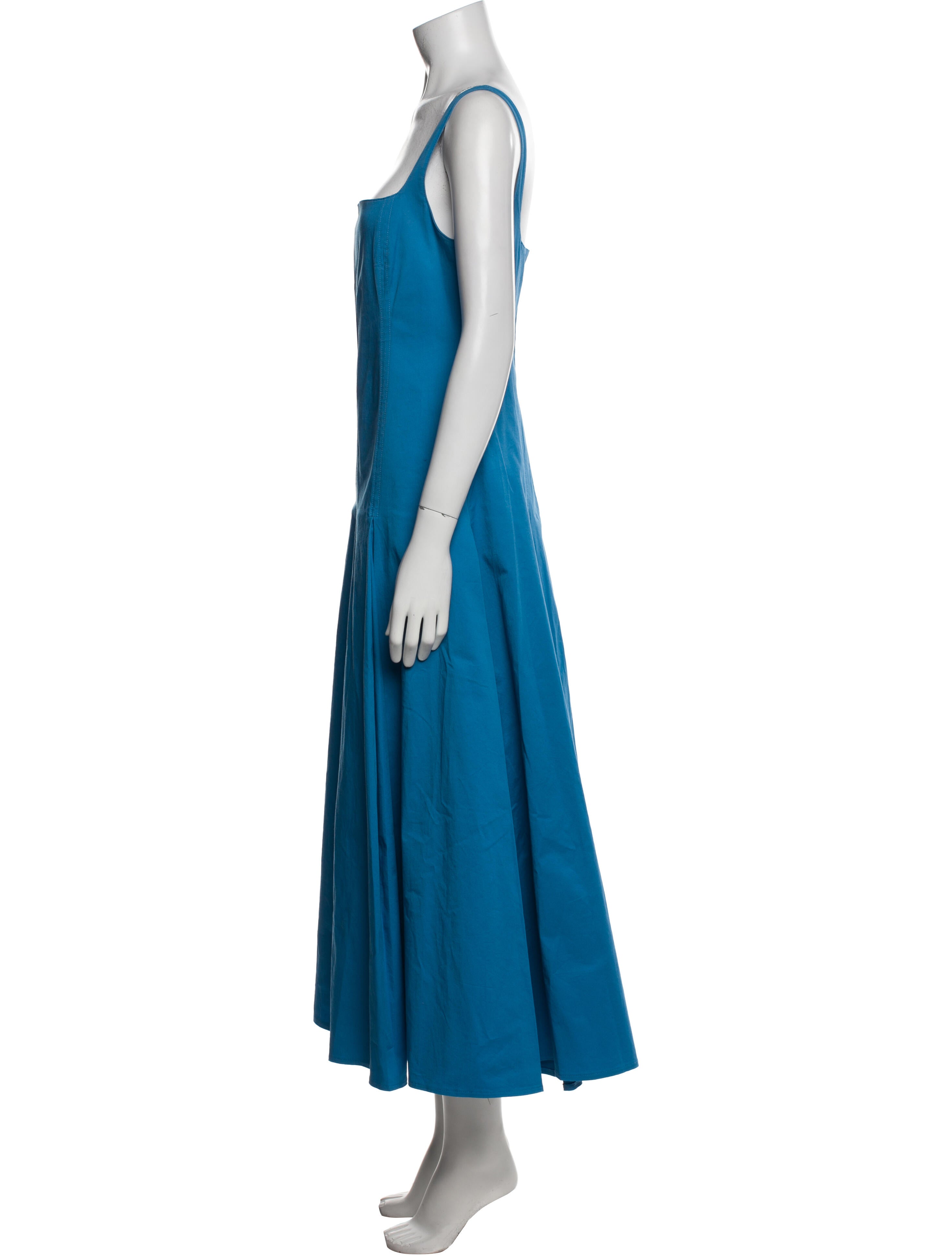 Scanlan Theodore Square Neckline Long Dress