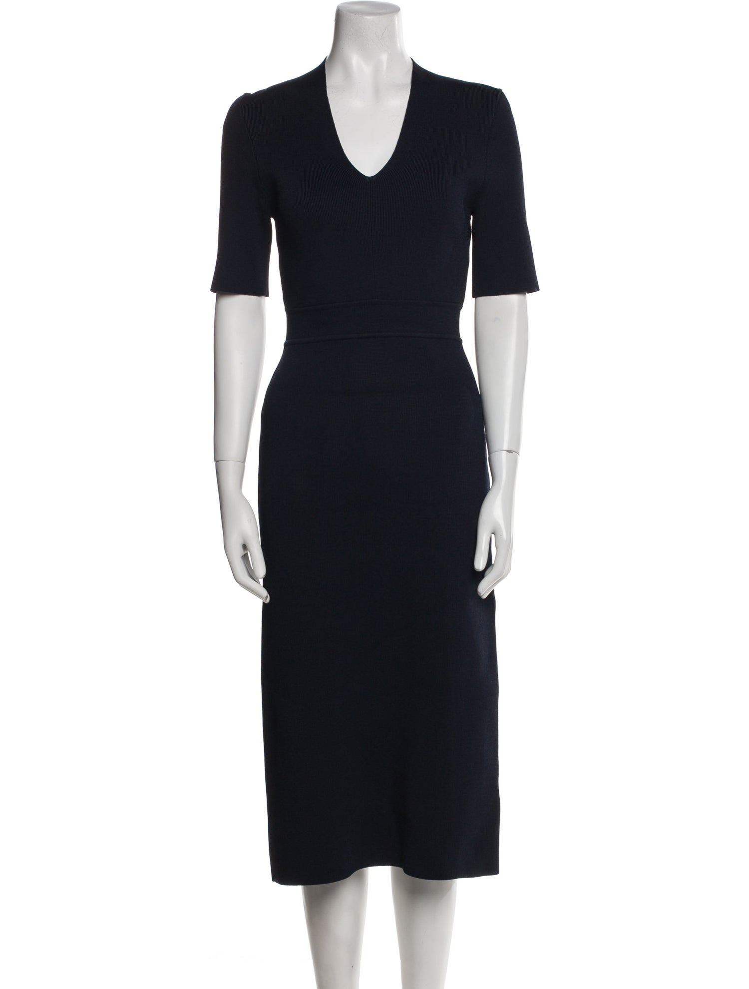 Scanlan Theodore V-Neck Midi Length Dress