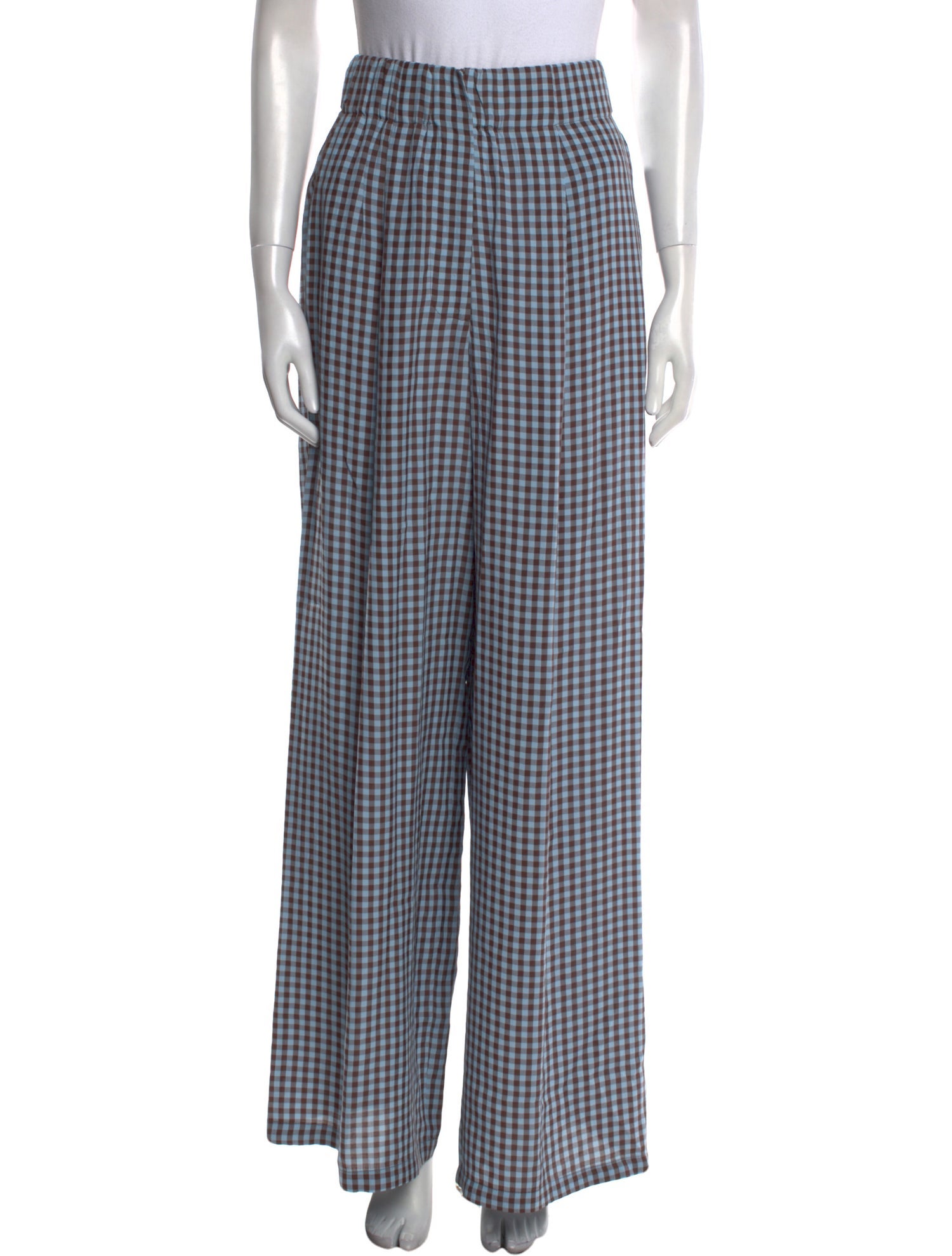 Scanlan Theodore Plaid Print Wide Leg Pants