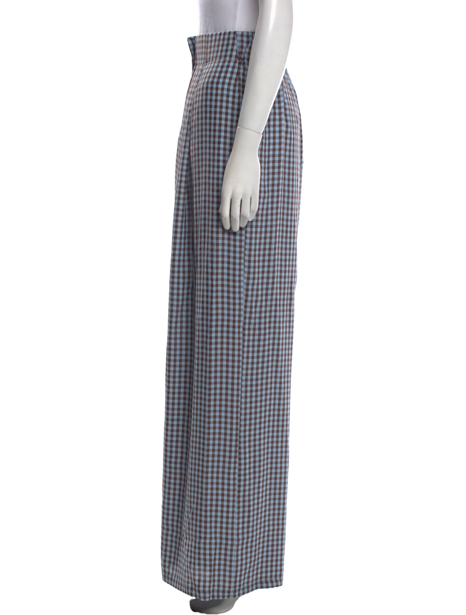 Scanlan Theodore Plaid Print Wide Leg Pants