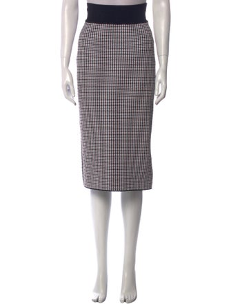 Scanlan Theodore Plaid Print Midi Length Skirt