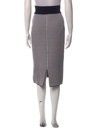Scanlan Theodore Plaid Print Midi Length Skirt