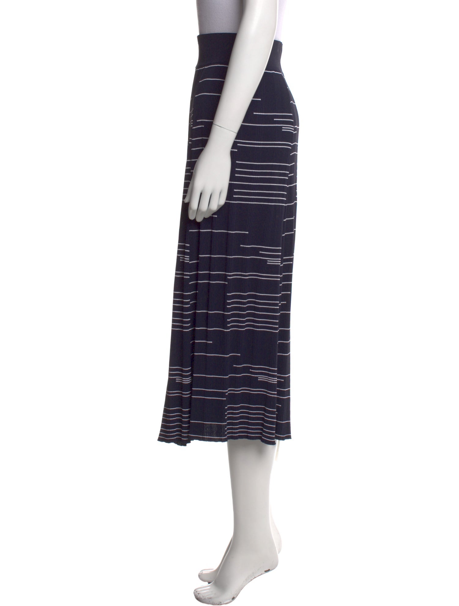 Scanlan Theodore Striped Midi Length Skirt