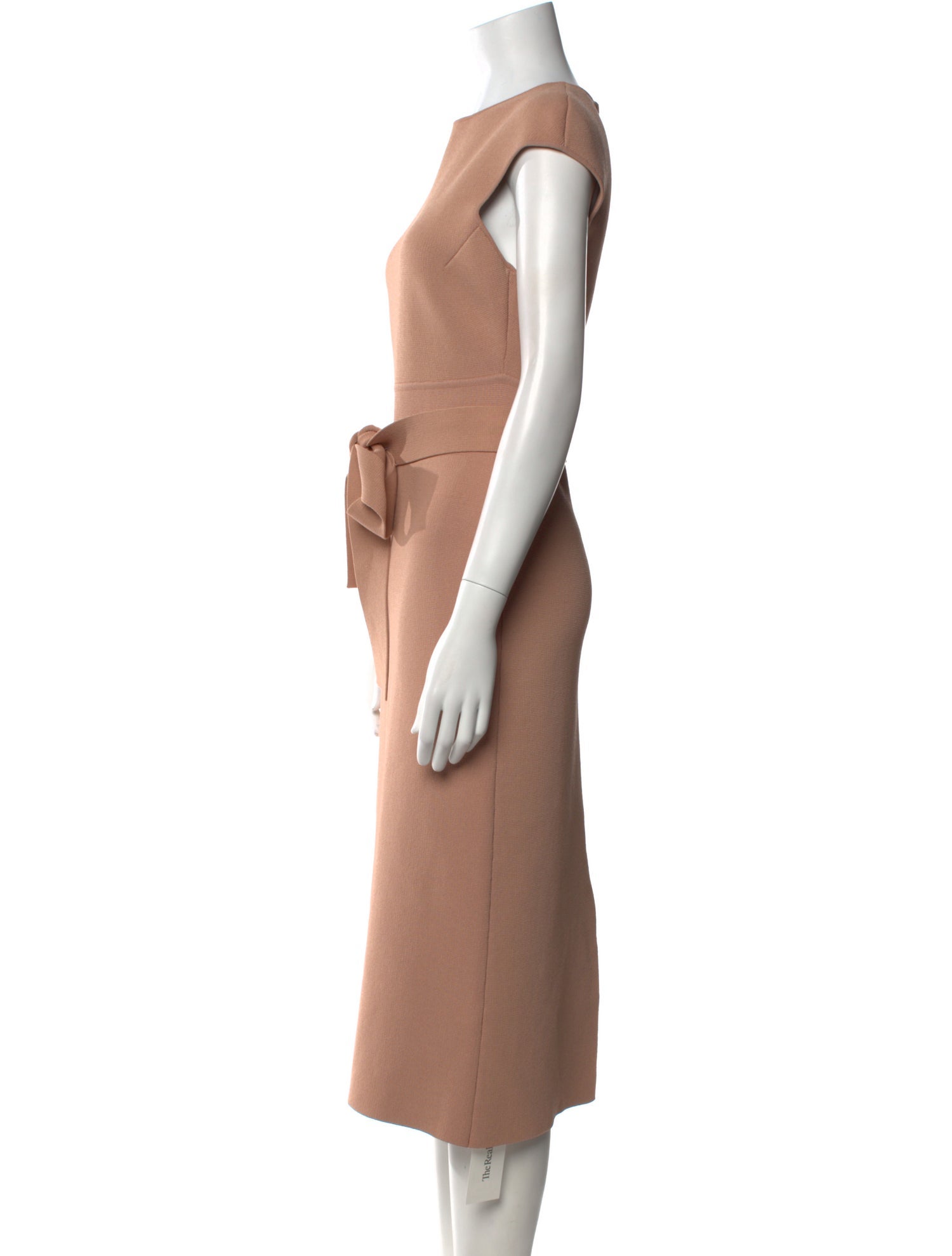 Scanlan Theodore Crew Neck Midi Length Dress