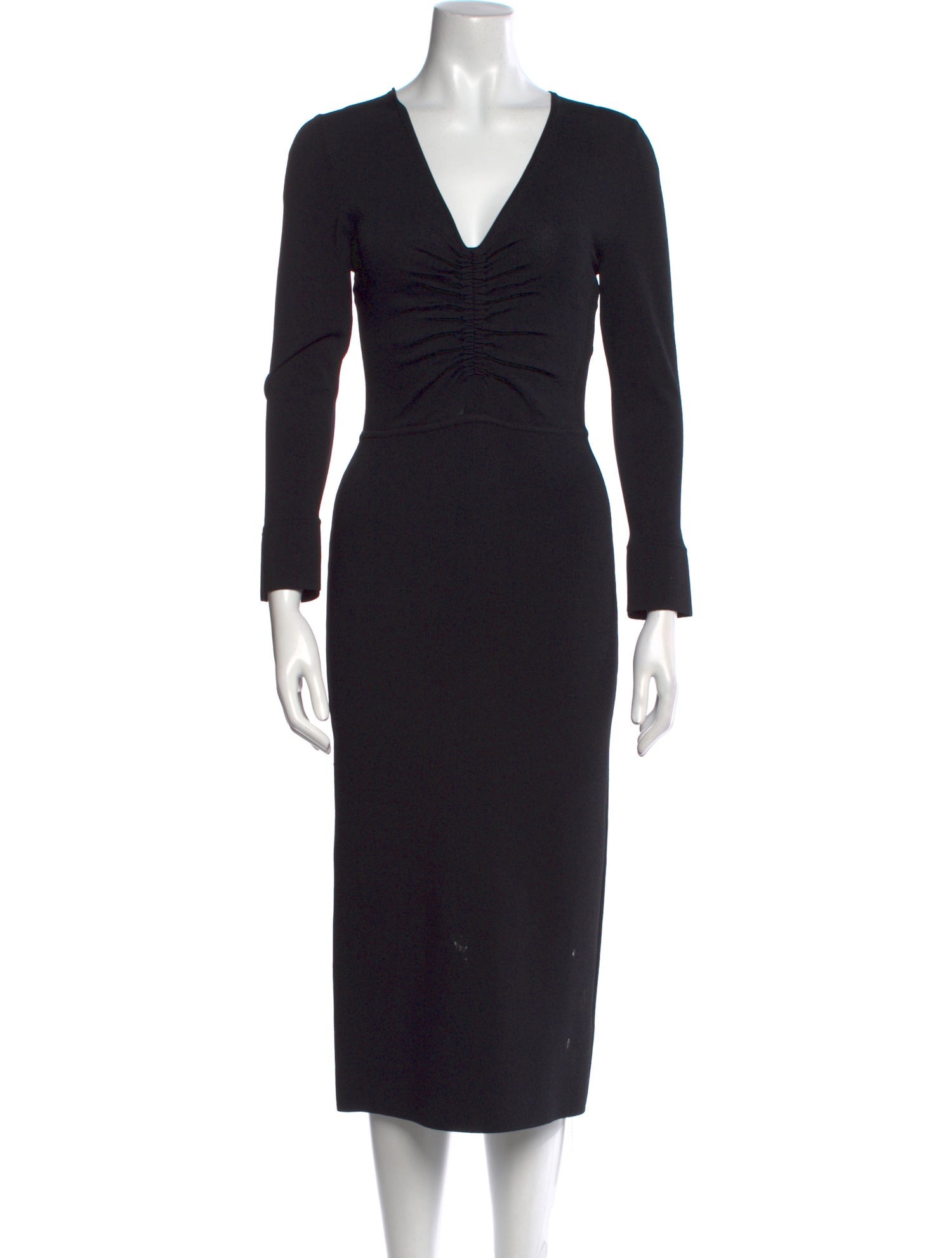 Scanlan Theodore V-Neck Midi Length Dress