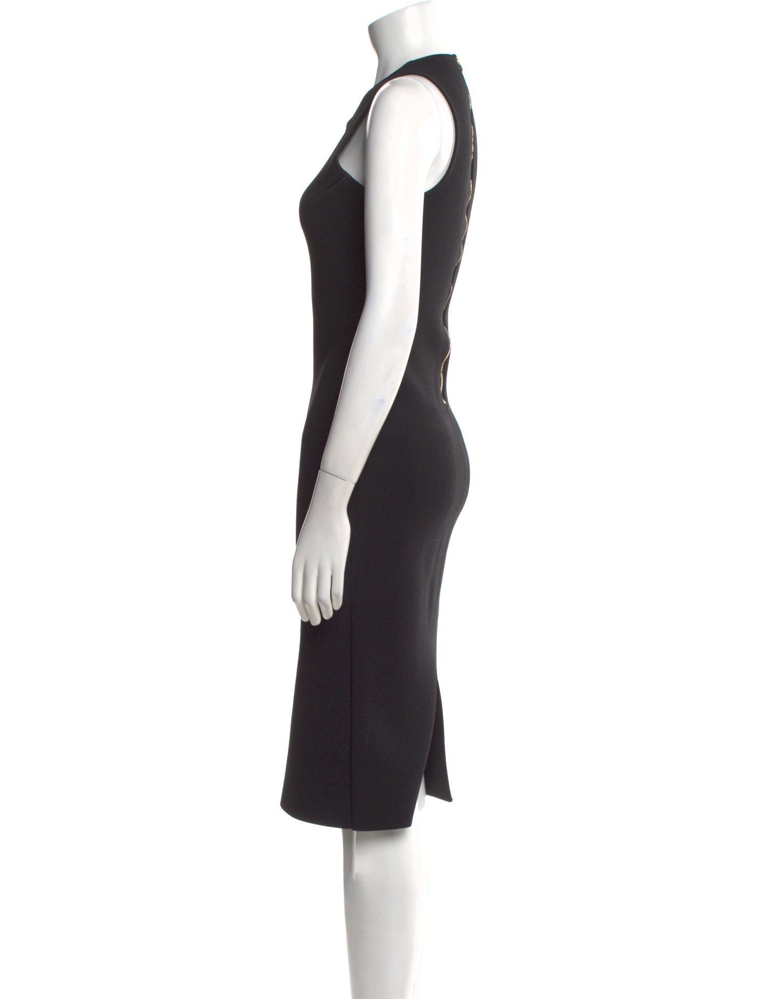 Scanlan Theodore Crew Neck Midi Length Dress