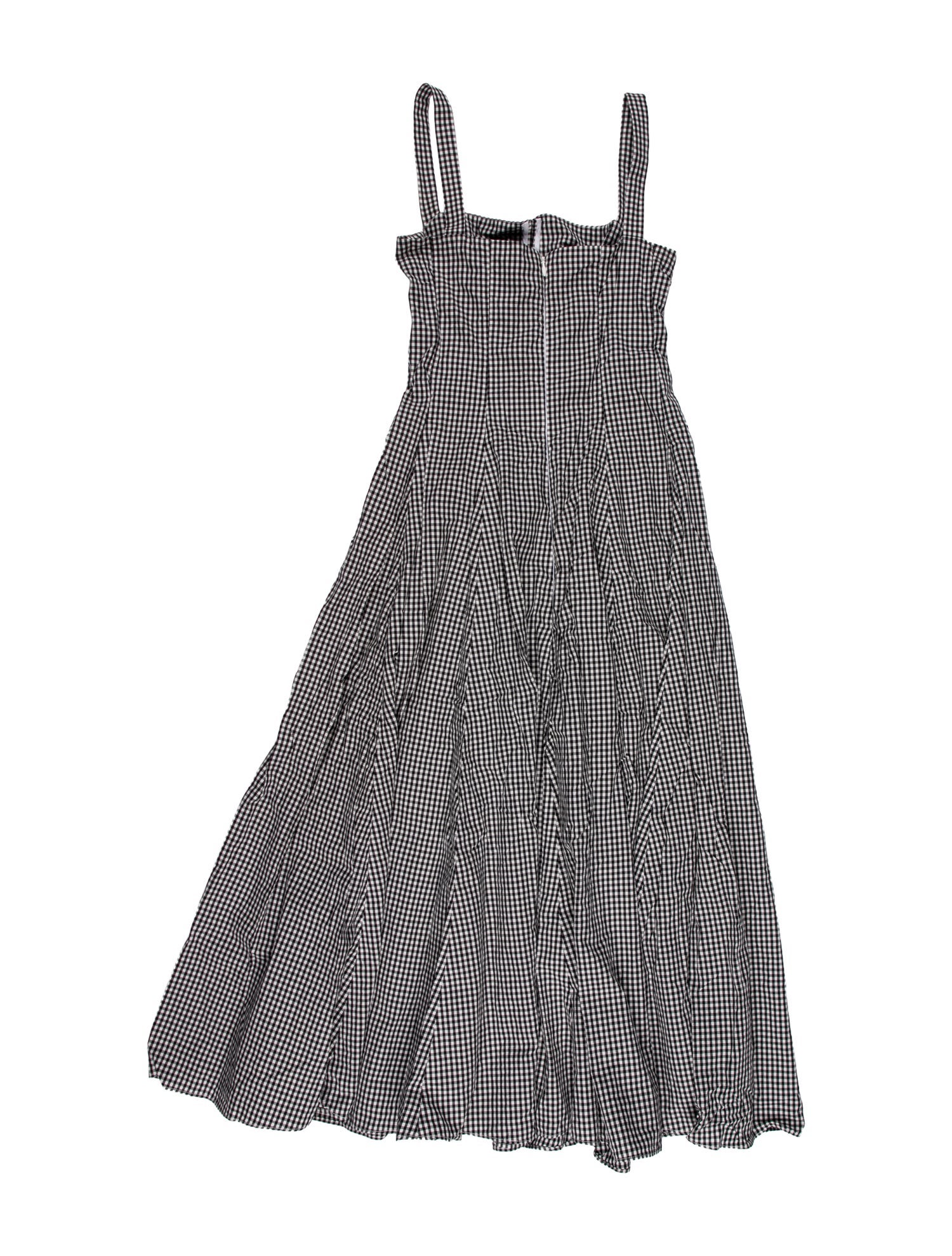 Scanlan Theodore Plaid Print Midi Length Dress