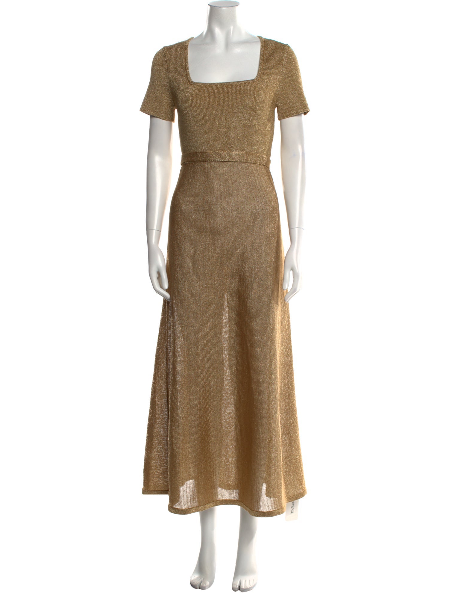 Scanlan Theodore Square Neckline Long Dress