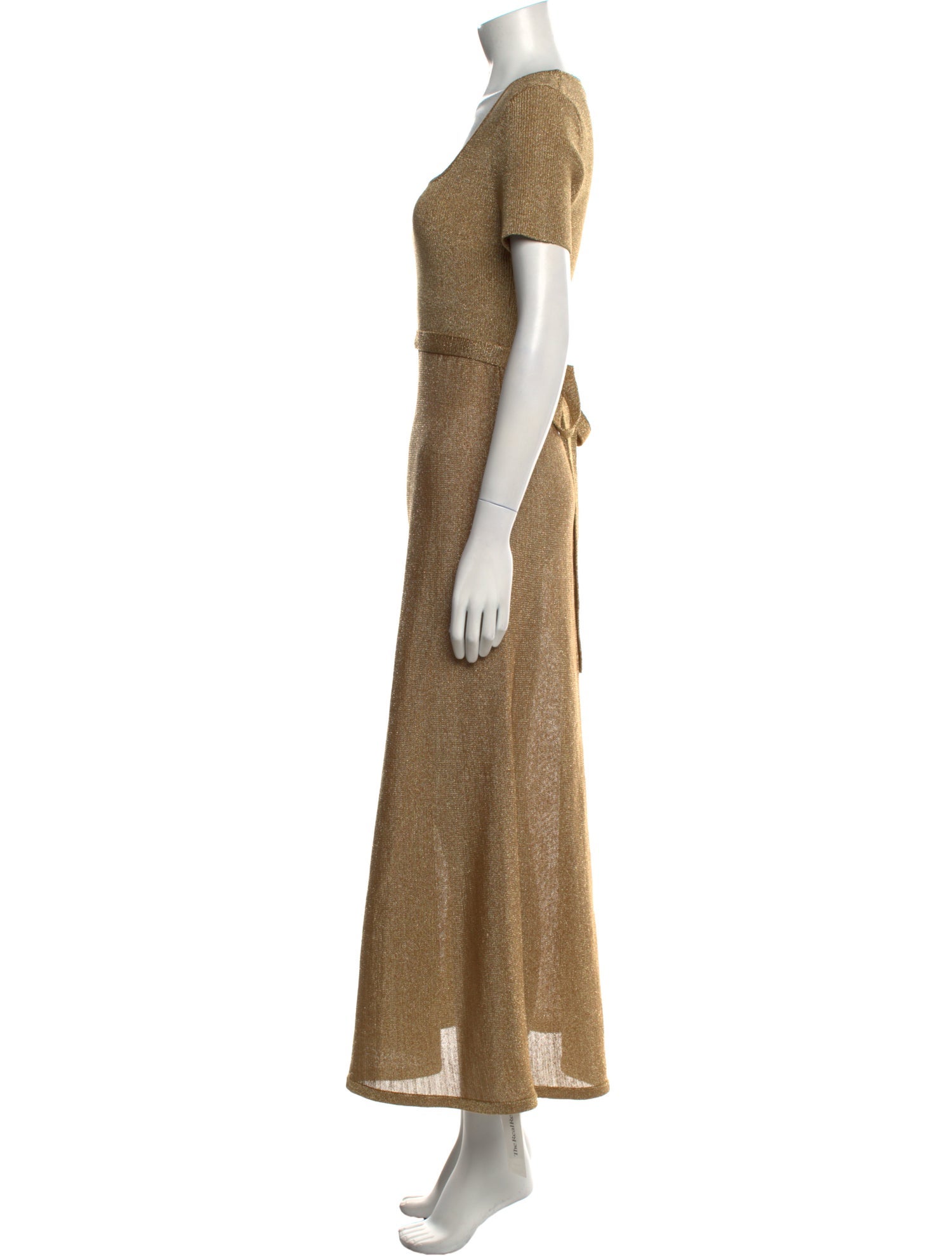 Scanlan Theodore Square Neckline Long Dress
