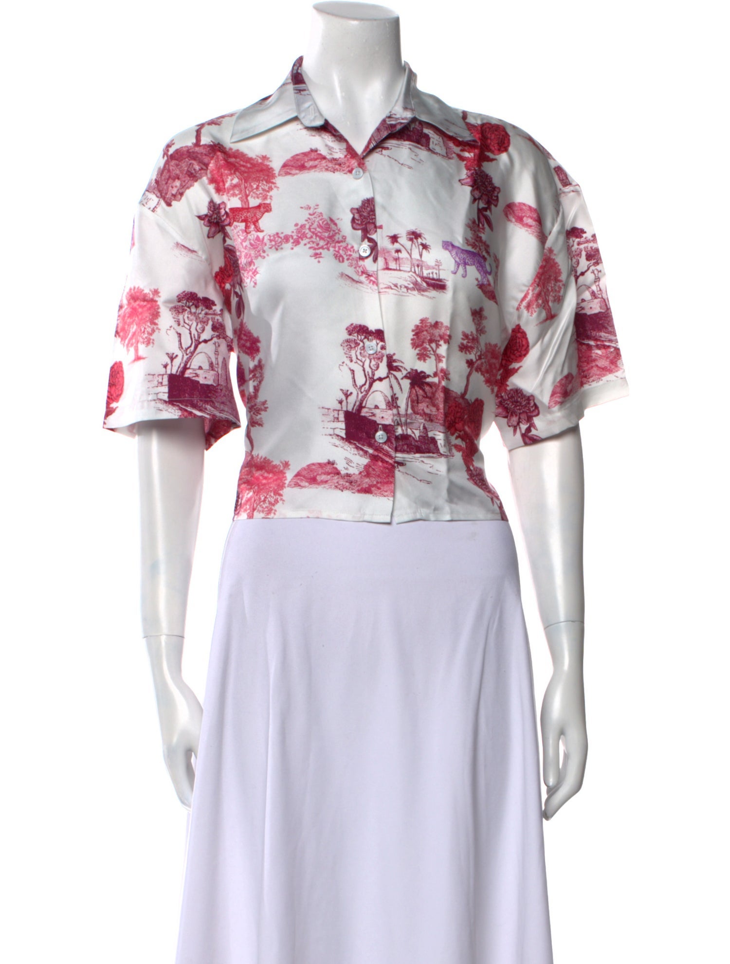 Scanlan Theodore Silk Printed Crop Top w/ Tags