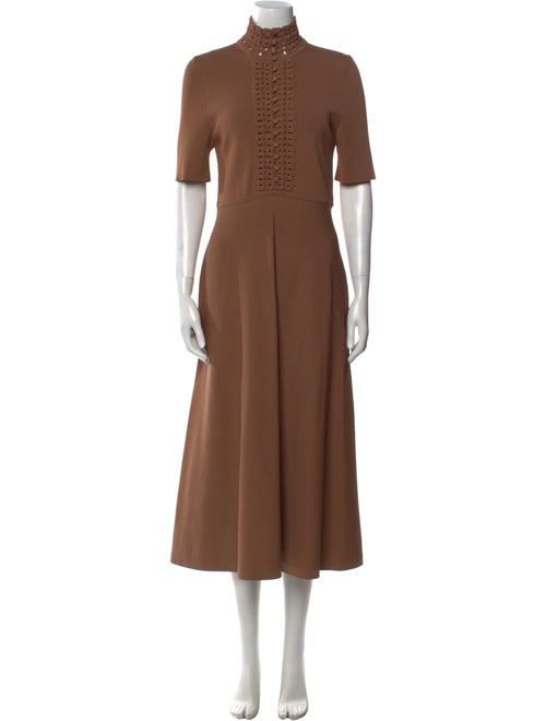 Scanlan Theodore Mock Neck Long Dress