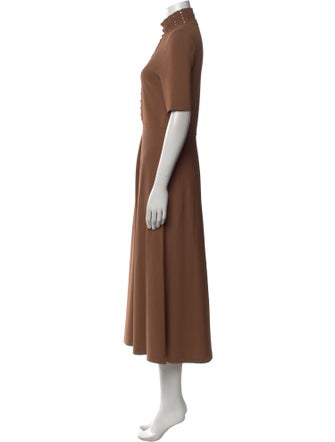 Scanlan Theodore Mock Neck Long Dress