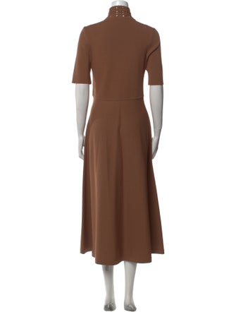 Scanlan Theodore Mock Neck Long Dress