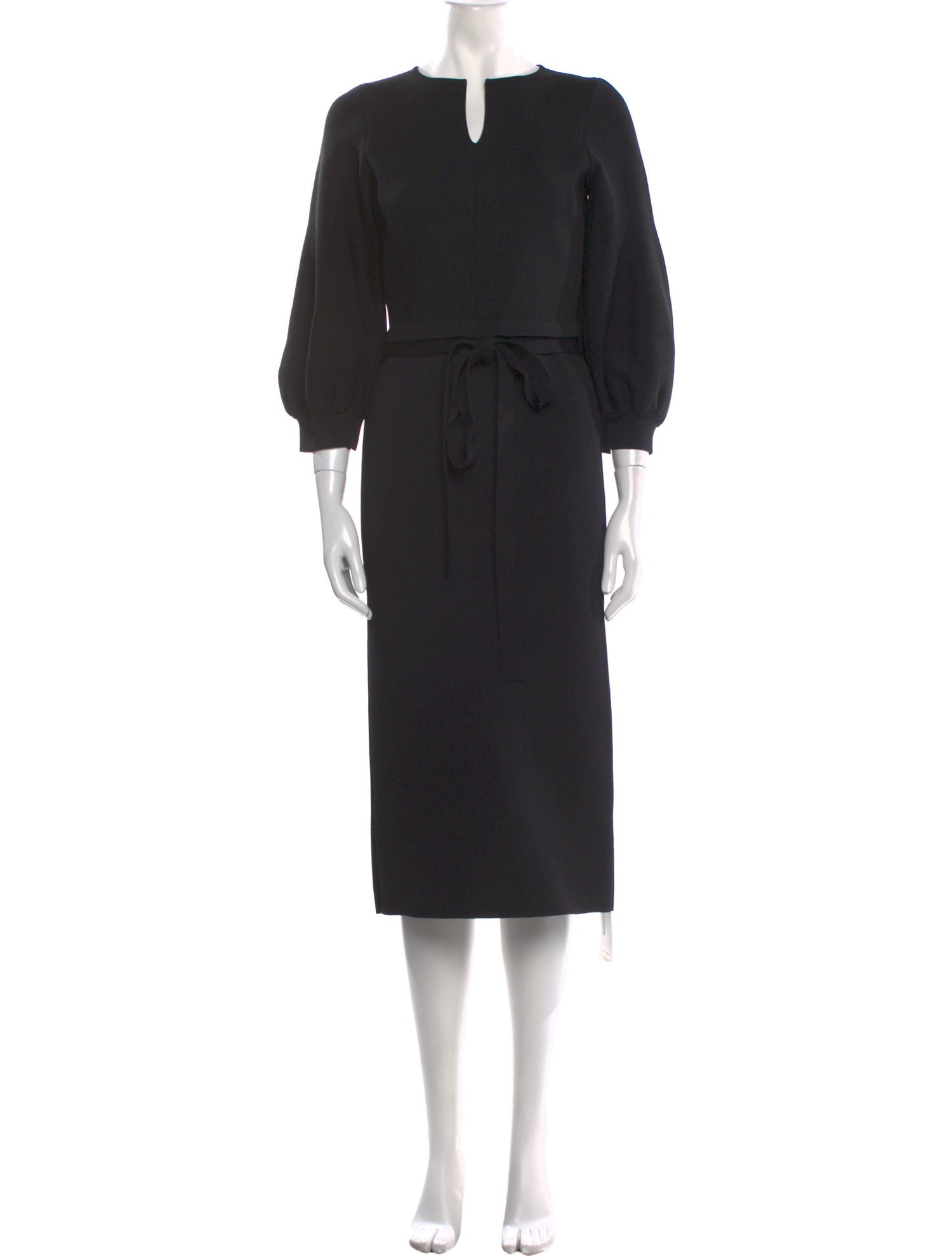 Scanlan Theodore V-Neck Midi Length Dress