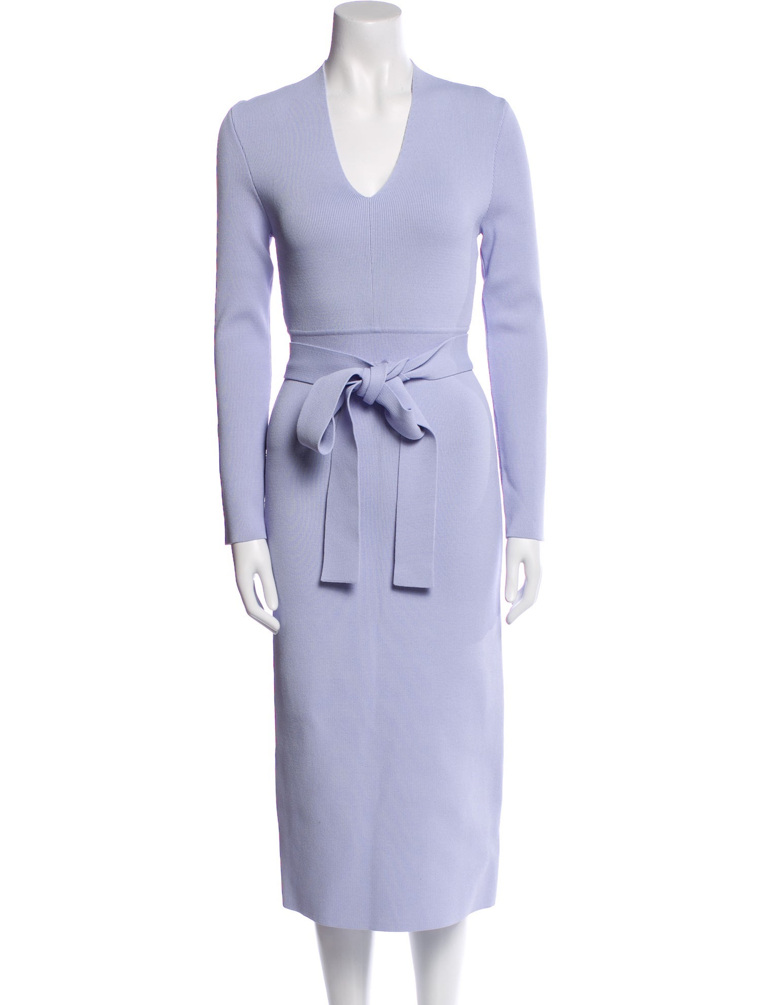 Scanlan Theodore V-Neck Midi Length Dress