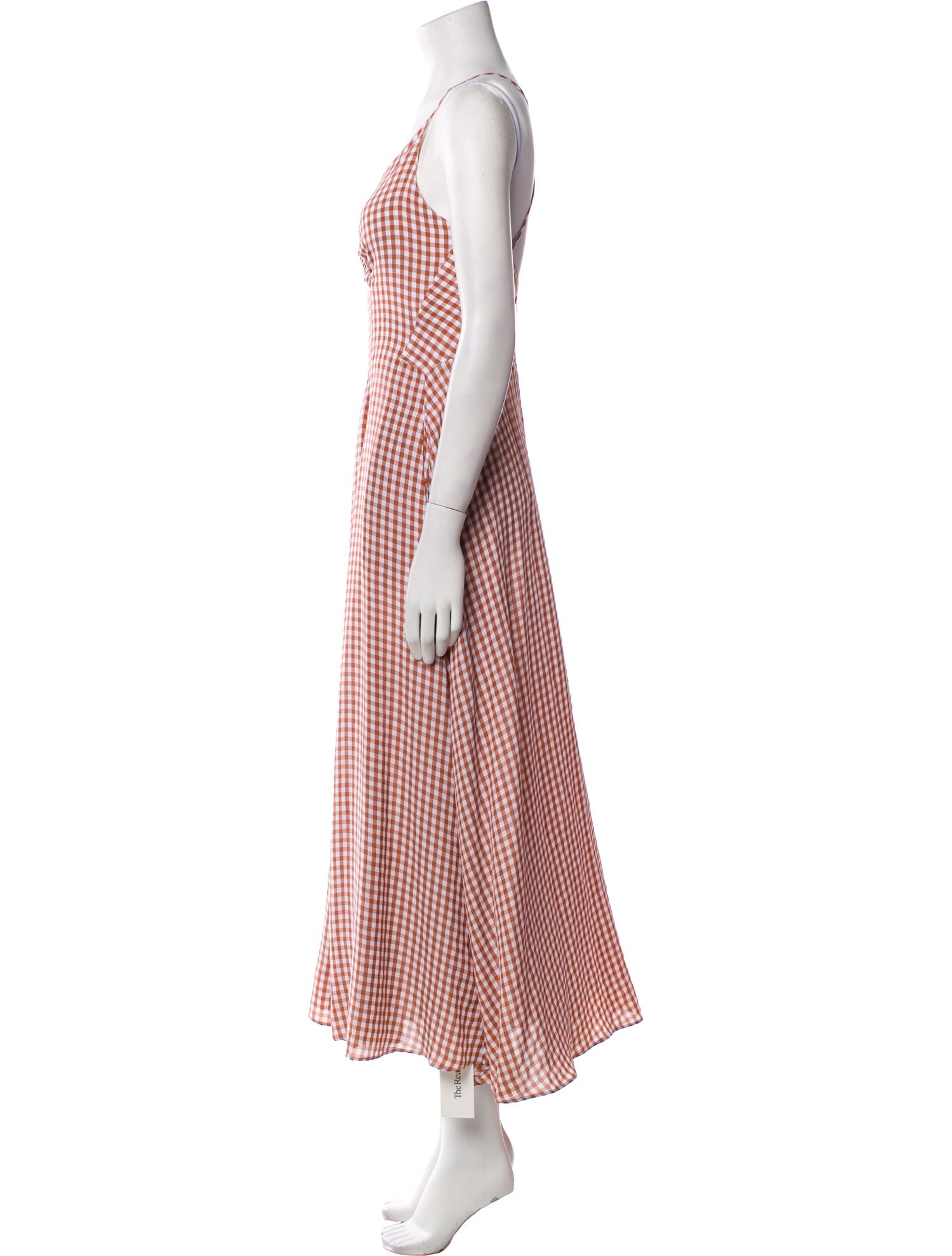 Scanlan Theodore Plaid Print Long Dress