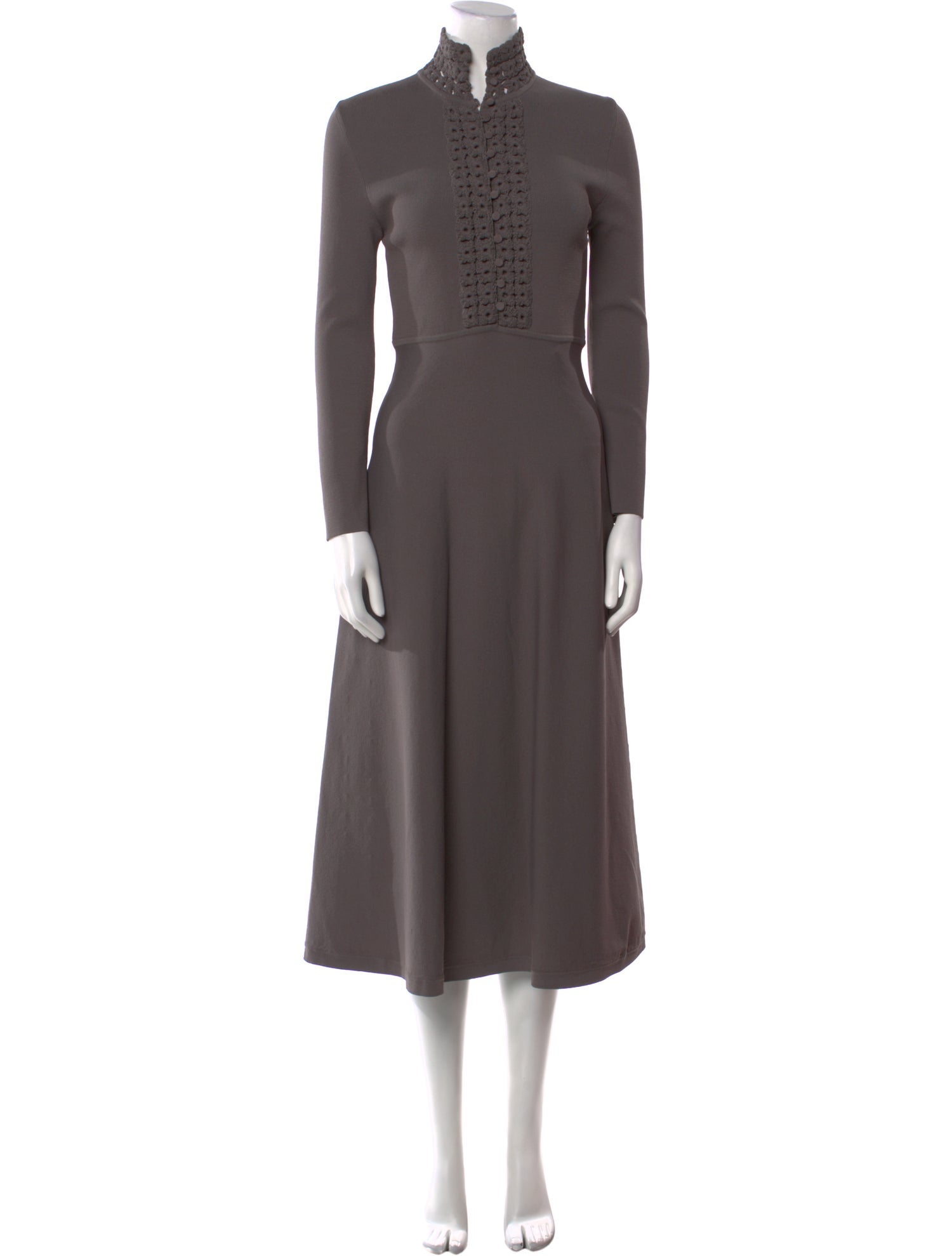 Scanlan Theodore Mock Neck Long Dress