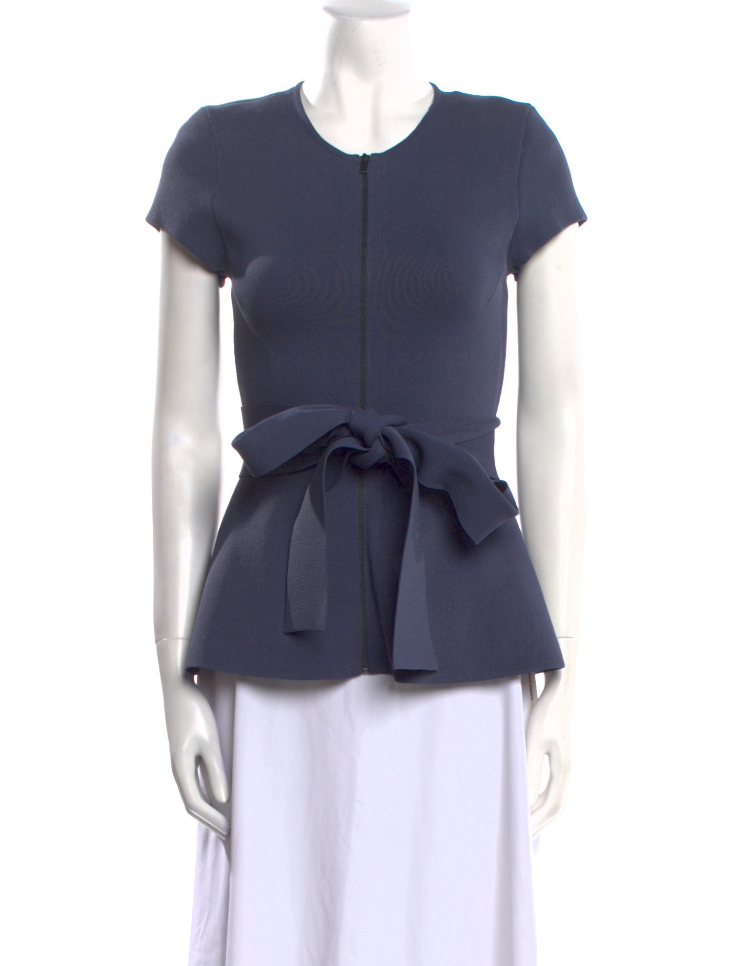 Scanlan Theodore Crew Neck Short Sleeve Blouse