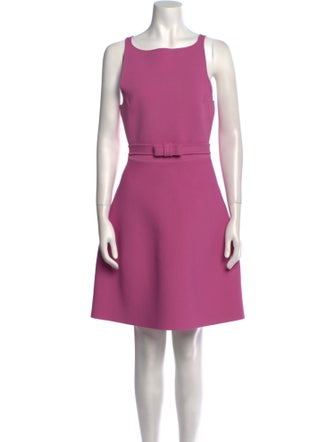 Scanlan Theodore Scoop Neck Mini Dress