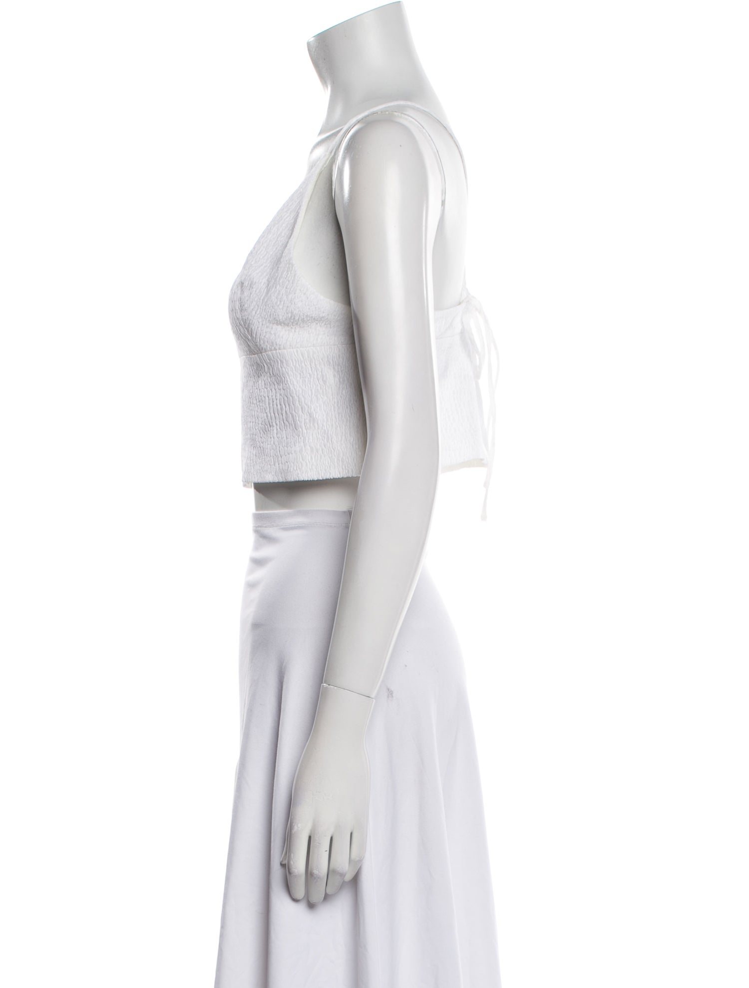 Scanlan Theodore V-Neck Sleeveless Crop Top