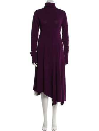 Scanlan Theodore Turtleneck Midi Length Dress