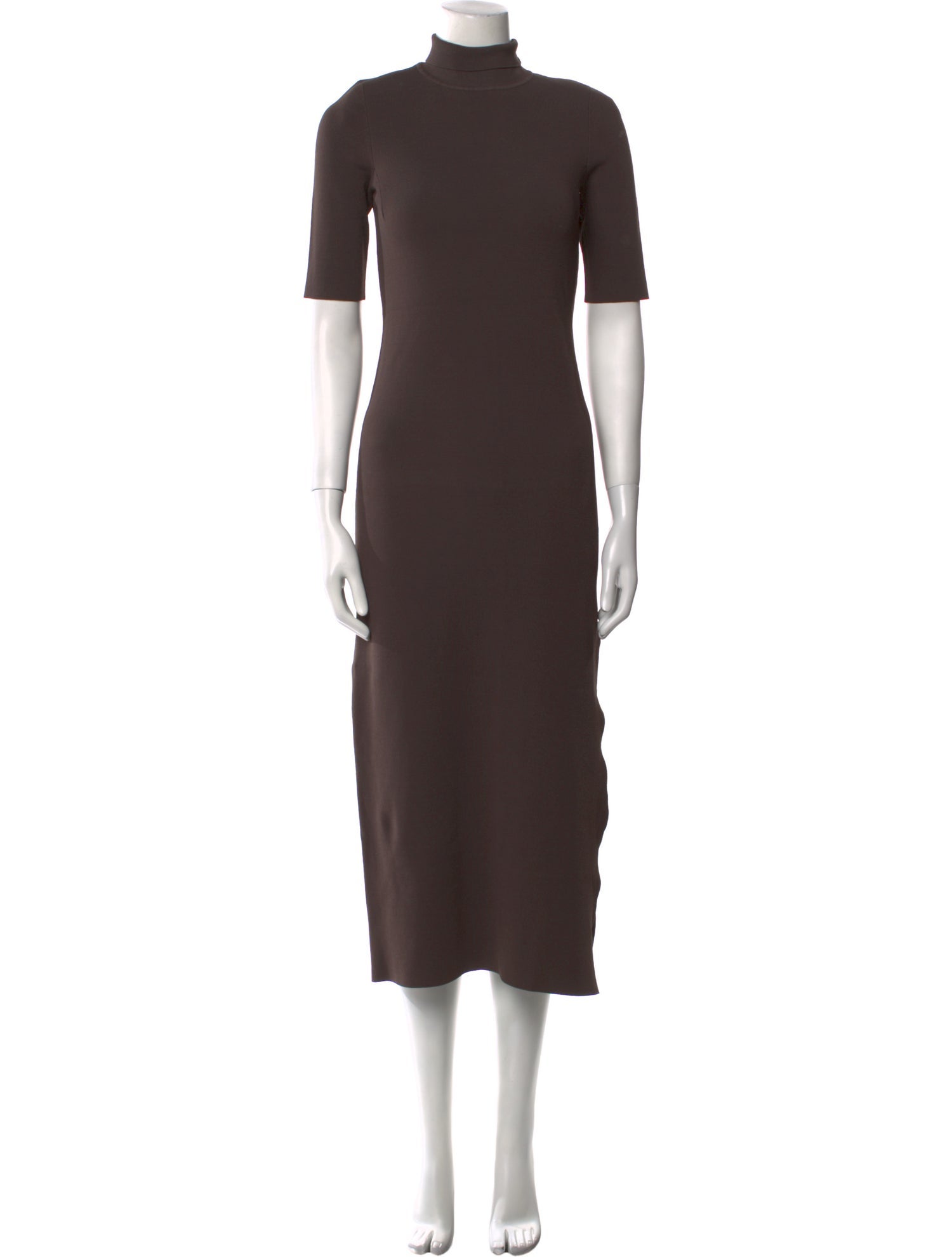 Scanlan Theodore Turtleneck Midi Length Dress