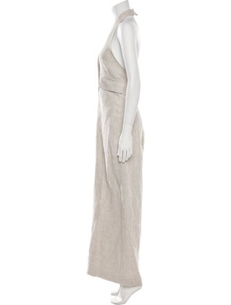 Scanlan Theodore Linen V-Neck Jumpsuit