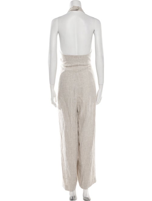 Scanlan Theodore Linen V-Neck Jumpsuit
