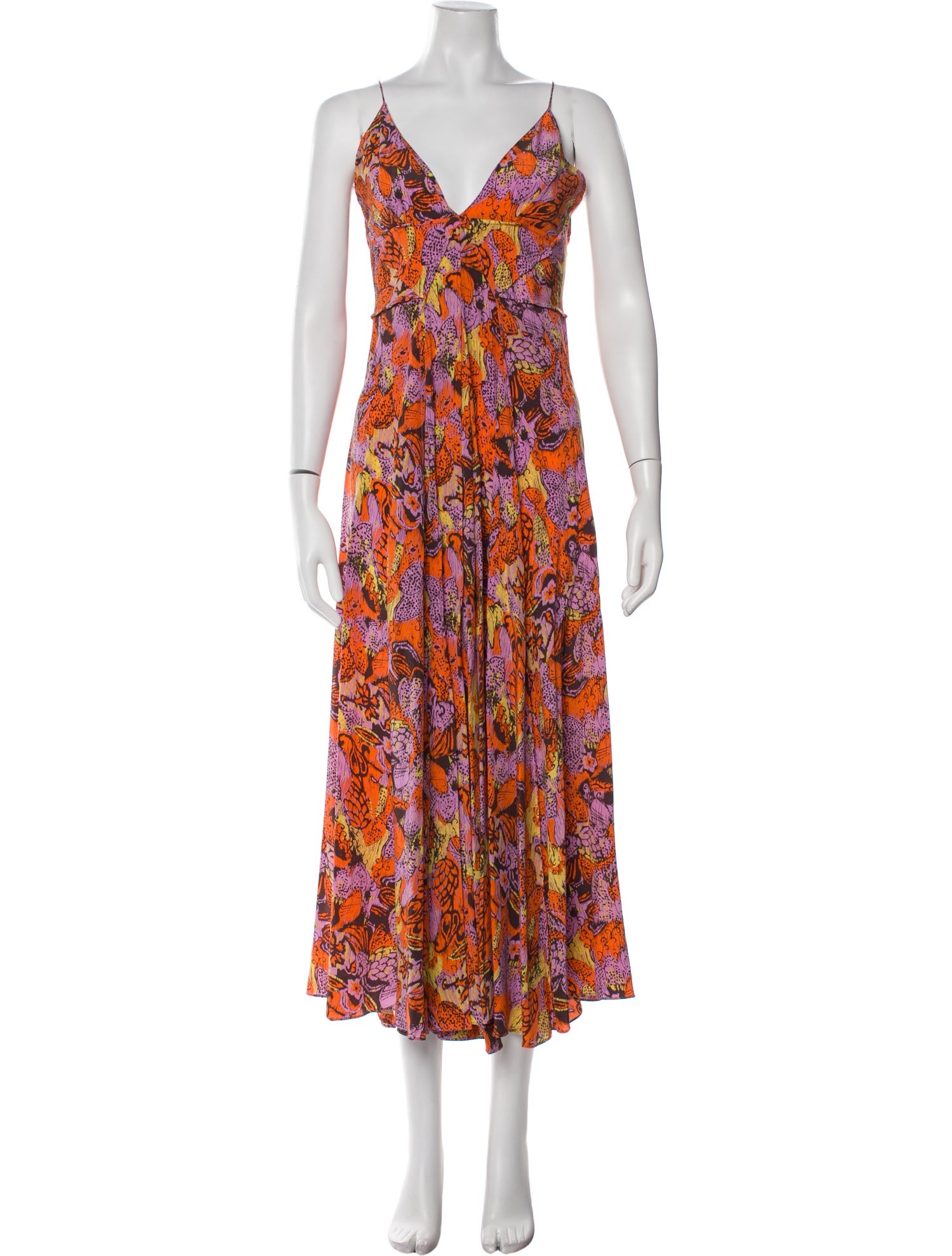 Scanlan Theodore Floral Print Long Dress