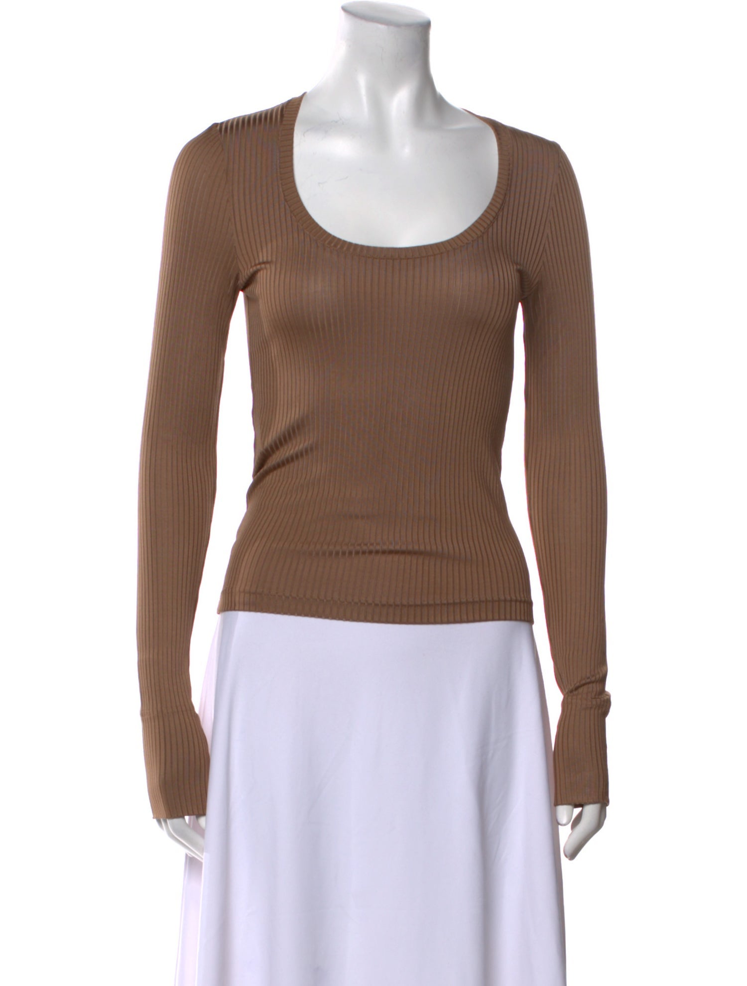 Scanlan Theodore Scoop Neck Long Sleeve Top