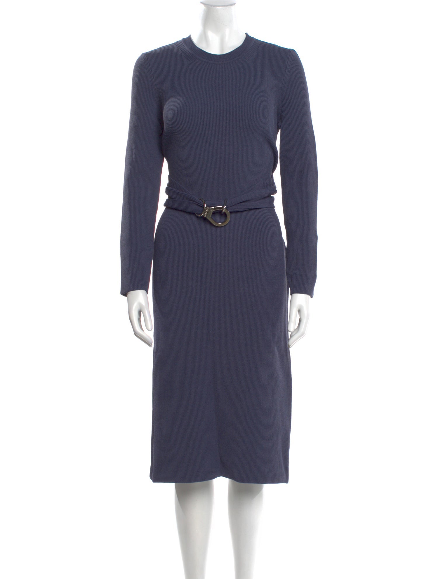 Scanlan Theodore Crew Neck Midi Length Dress